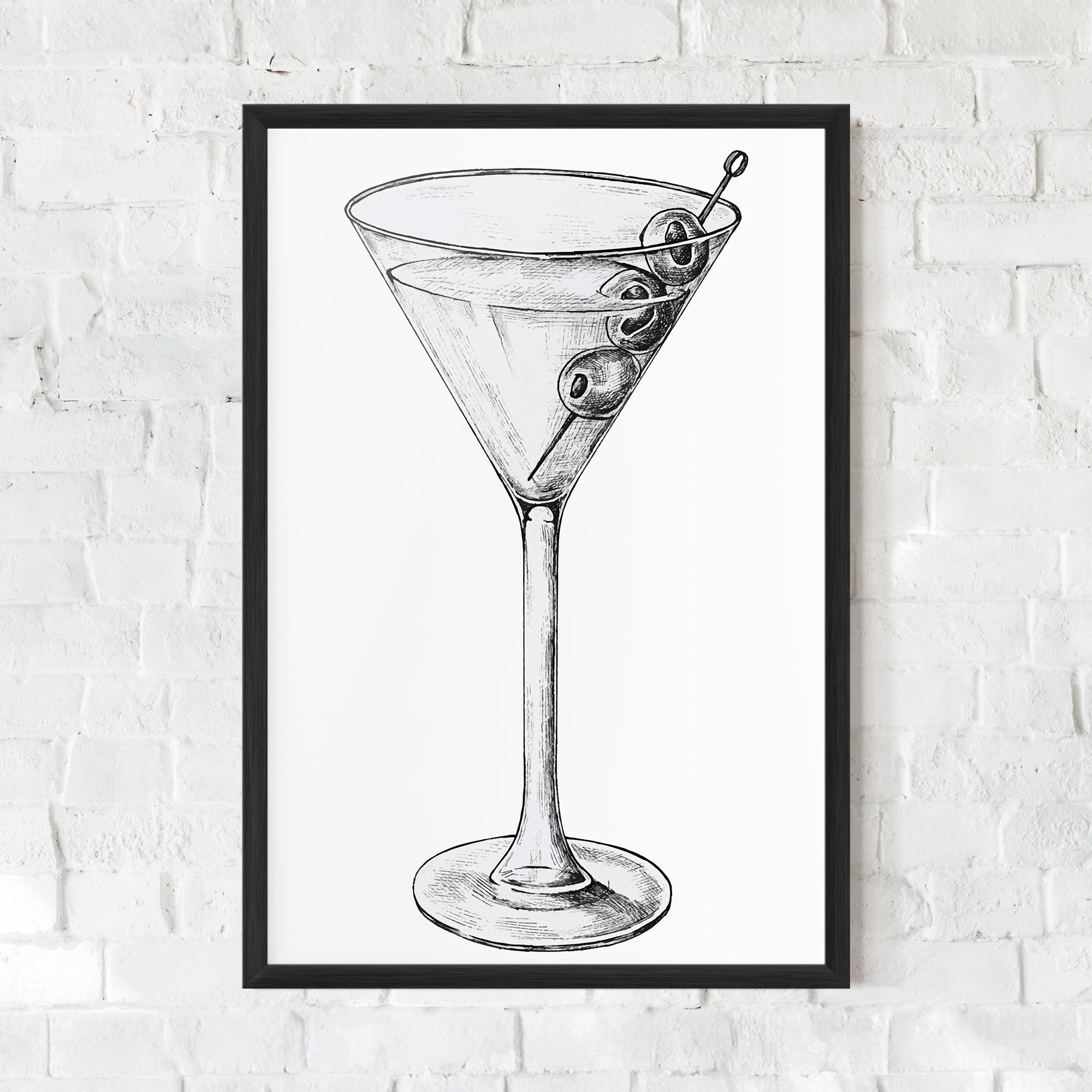 Hand Drawn Glass mockup 0