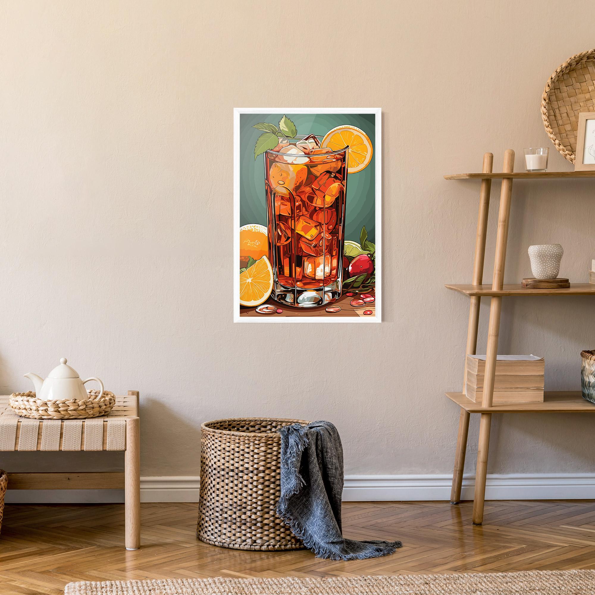 Poster Înrămat Brown Cocktail mockup 9