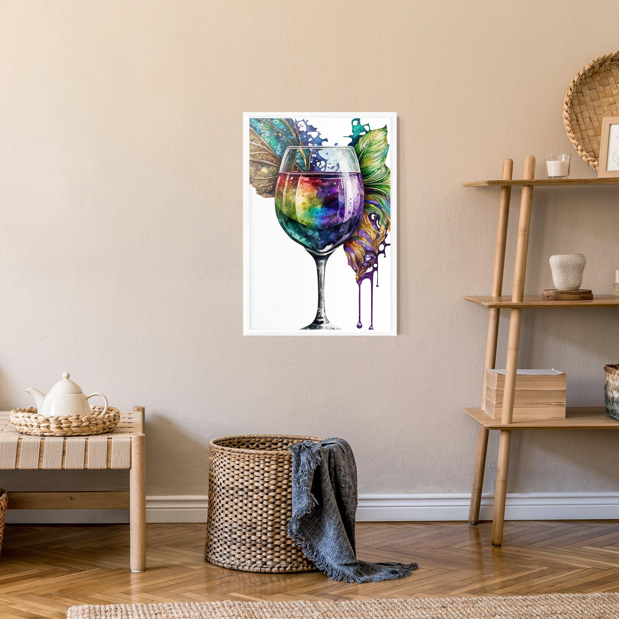 Poster Înrămat Colorful Drink mockup 9