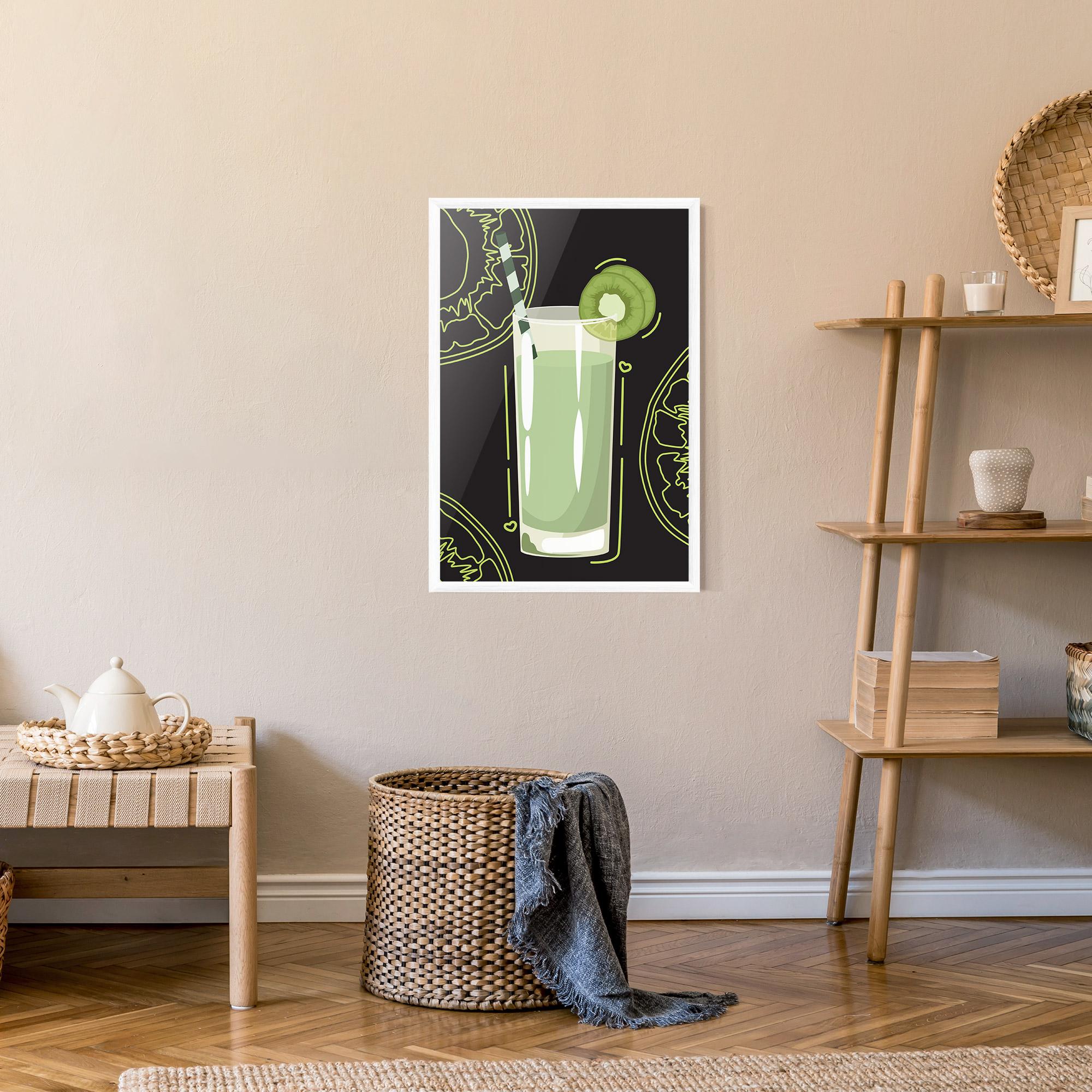 Poster Înrămat Kiwi Drink mockup 9