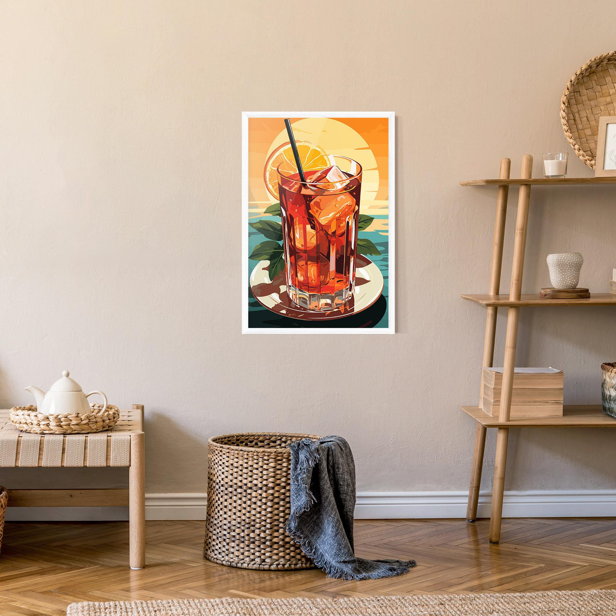 Poster Înrămat Sunset Cocktail mockup 9