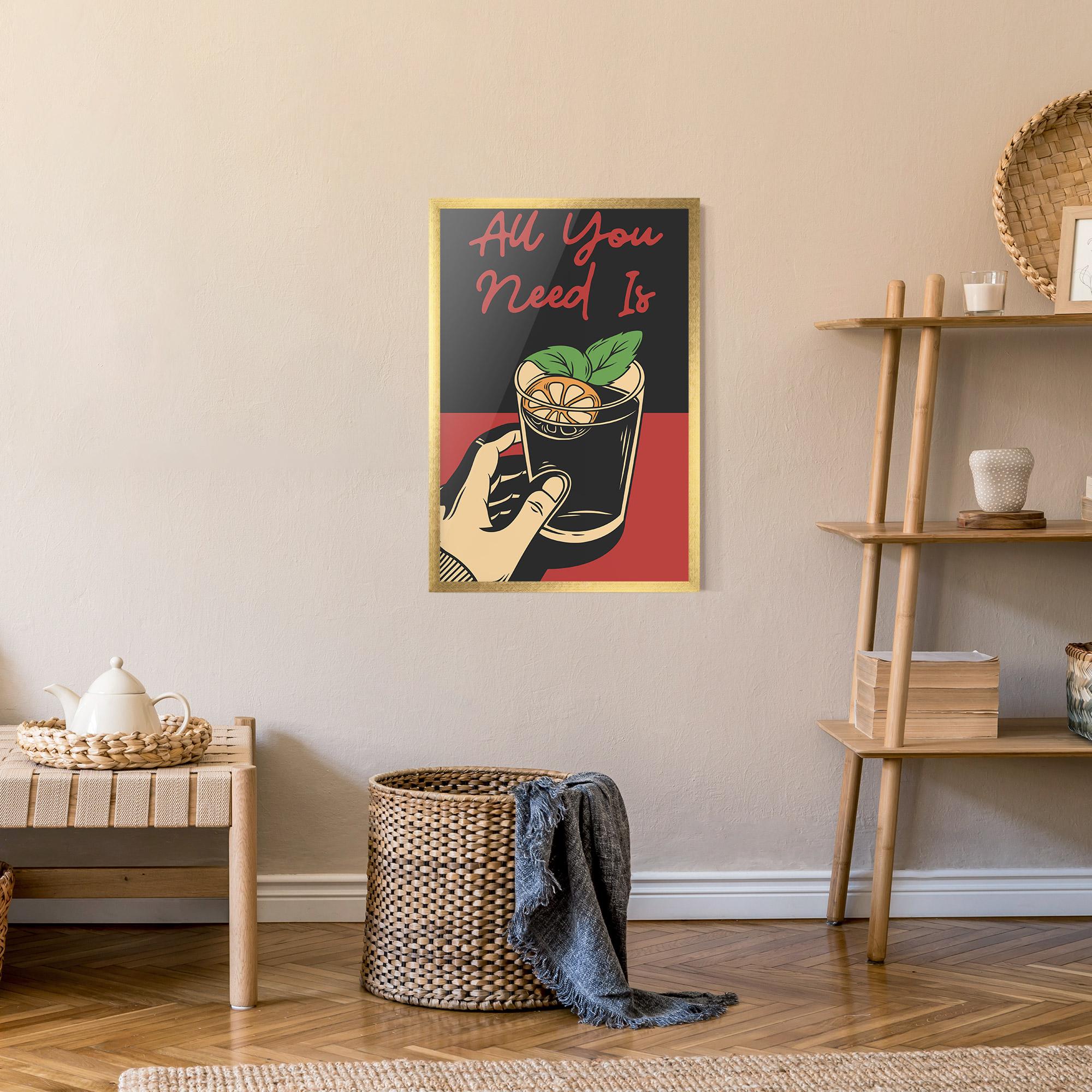 Poster Înrămat All U Need mockup 9