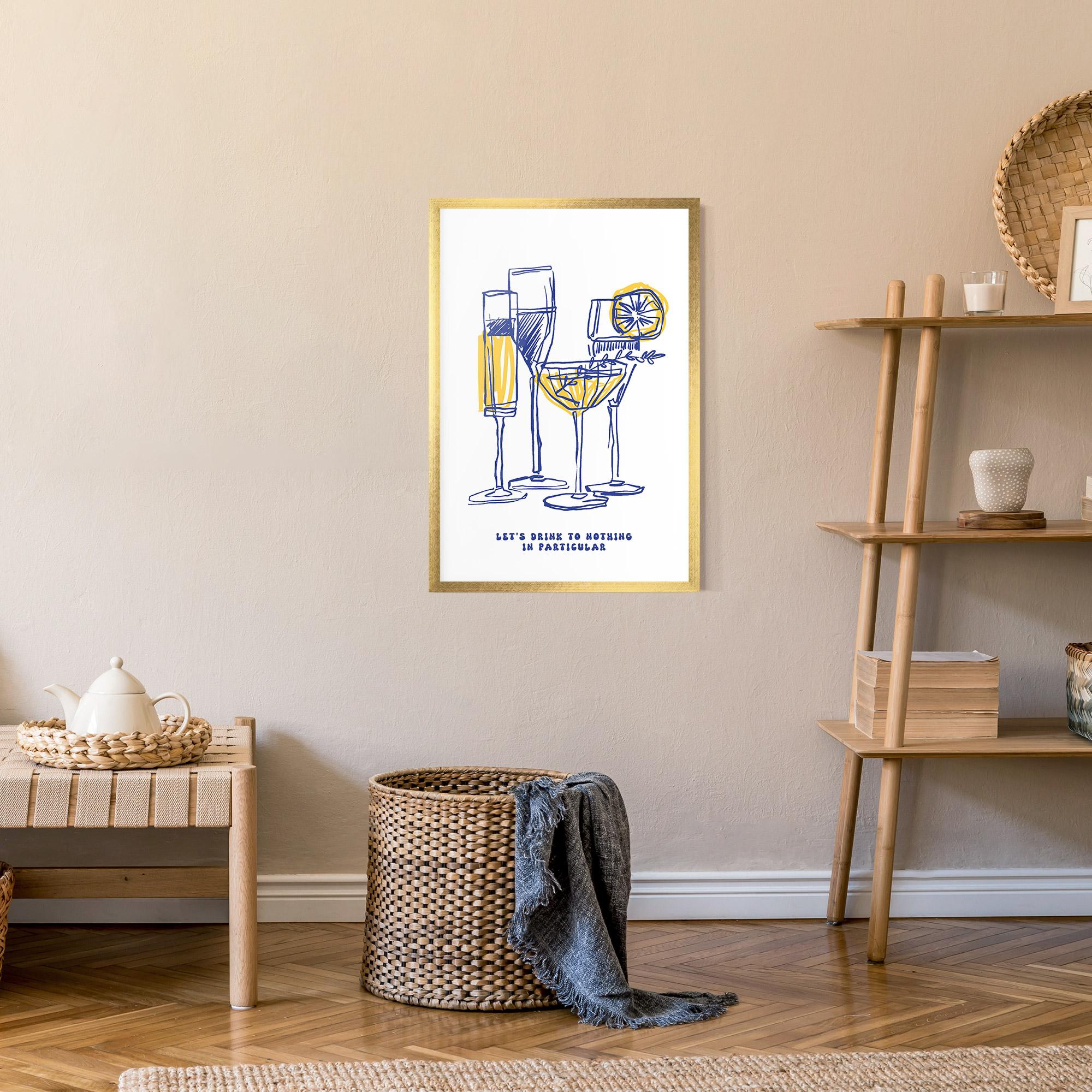 Poster Înrămat Lets Drink mockup 9