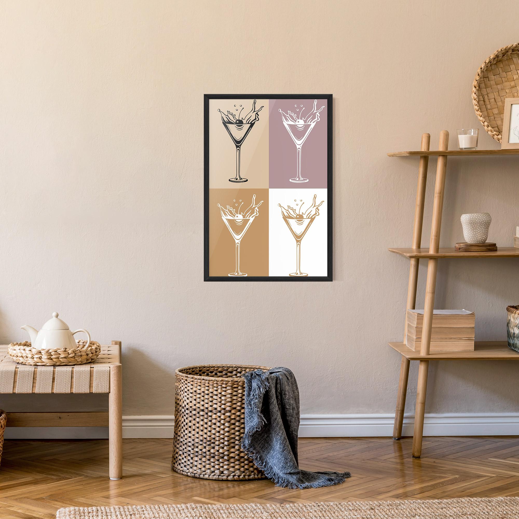 Poster Înrămat Drinks Mix mockup 9