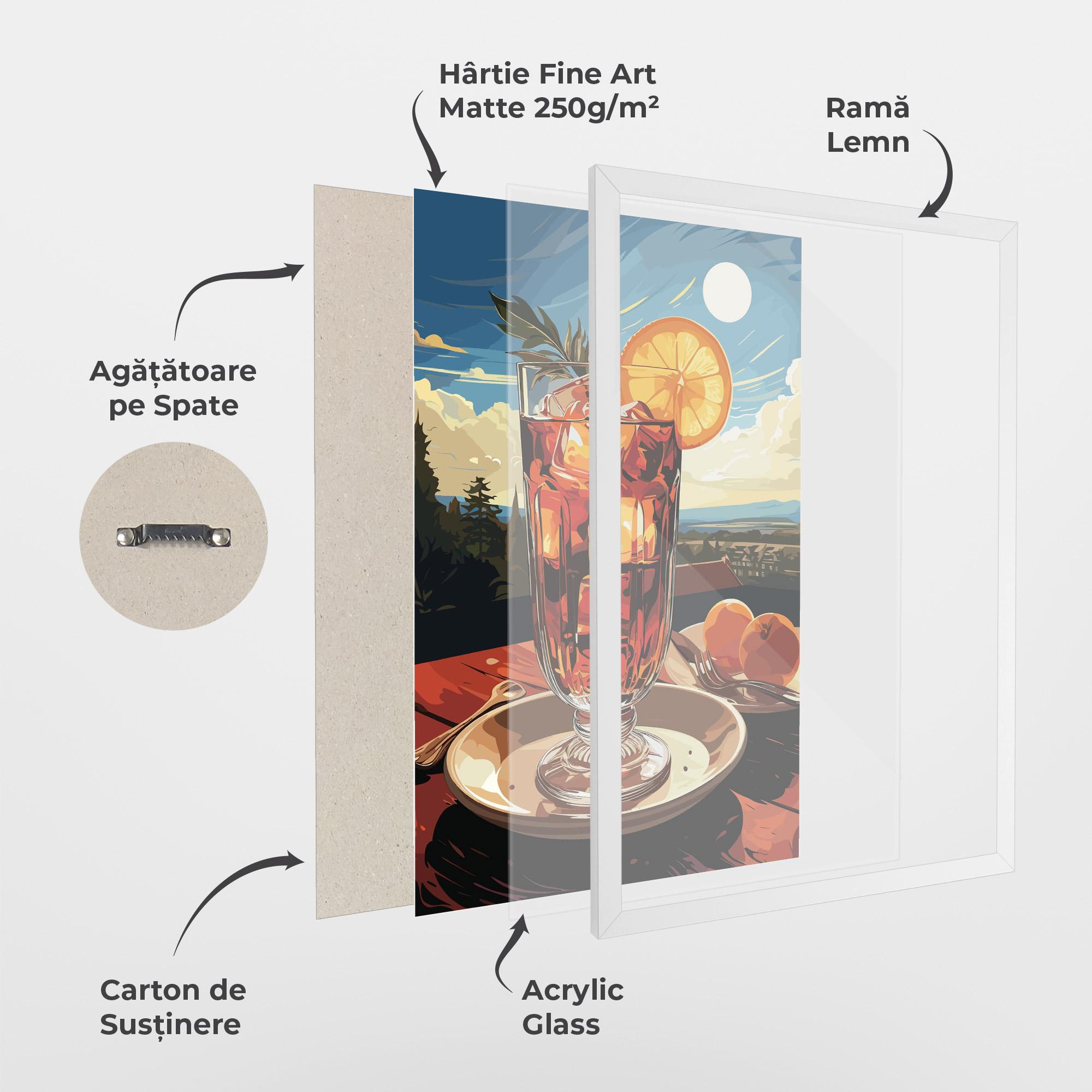 Poster Înrămat Cocktail Orange mockup 1