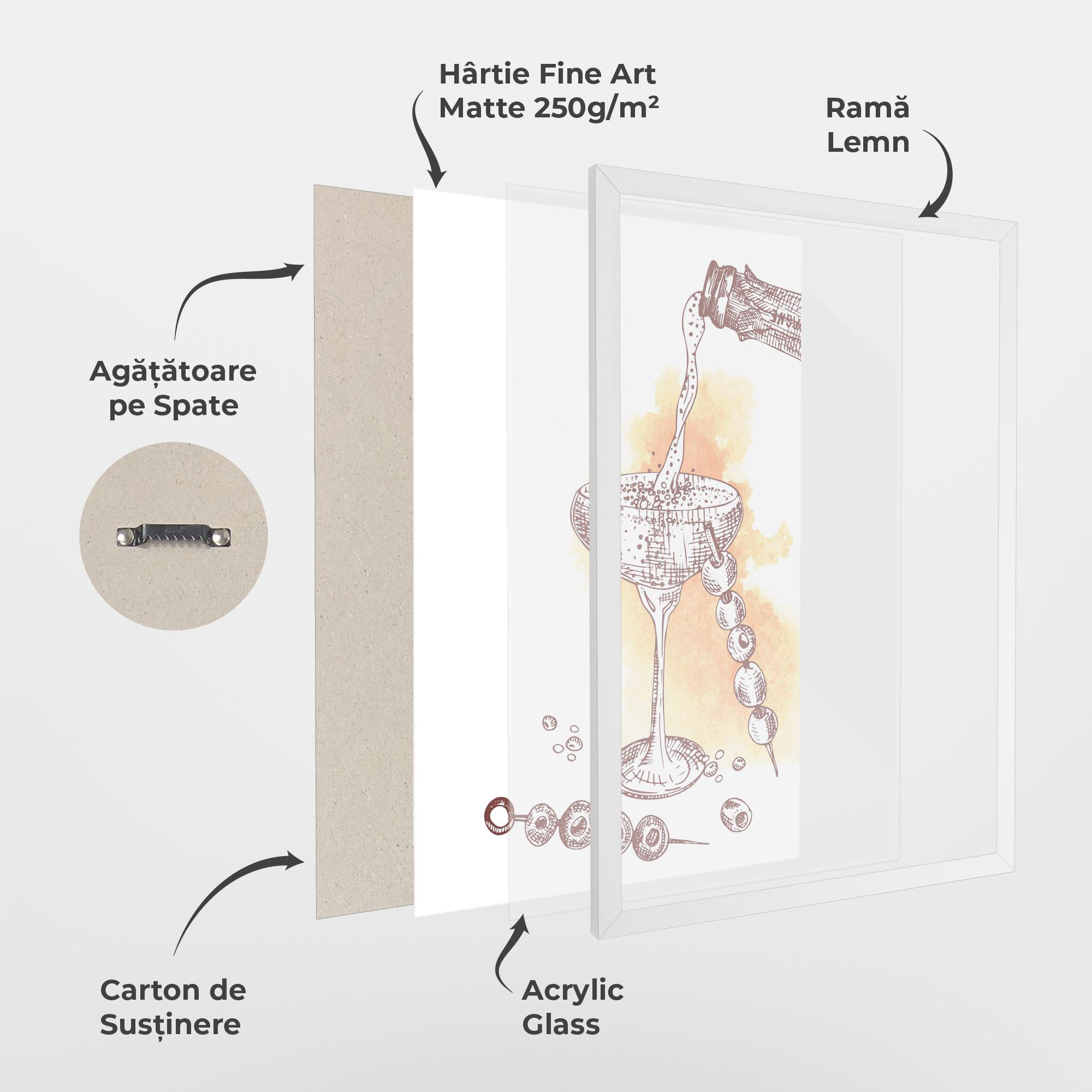 Poster Înrămat Cocktail mockup 1