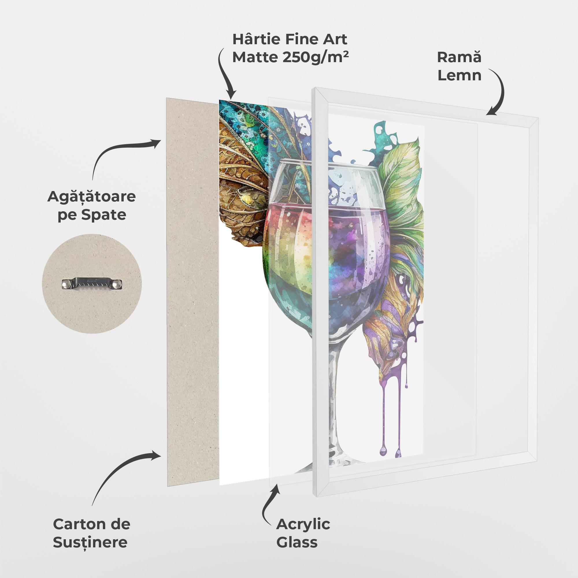 Poster Înrămat Colorful Drink mockup 1