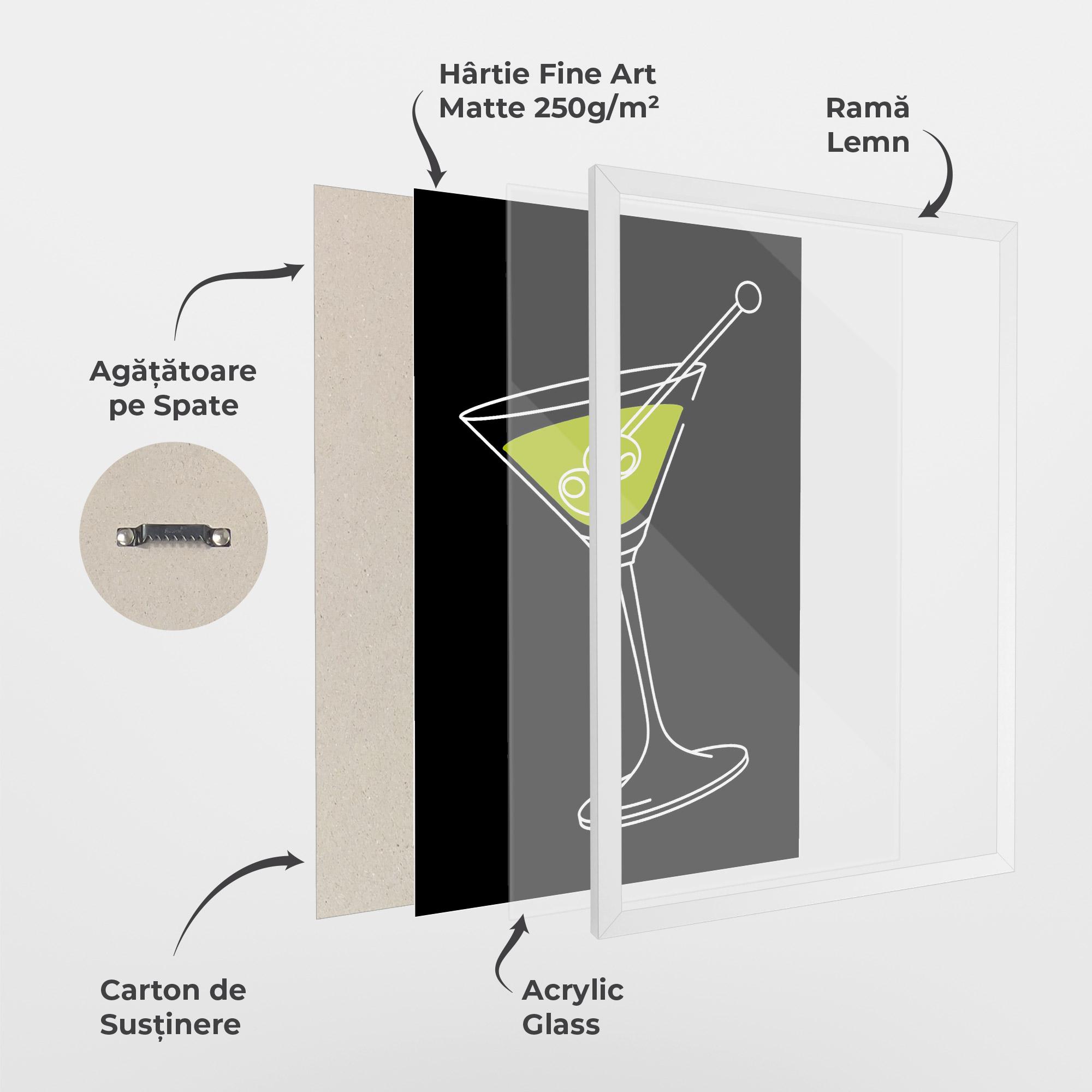 Poster Înrămat Glass mockup 1