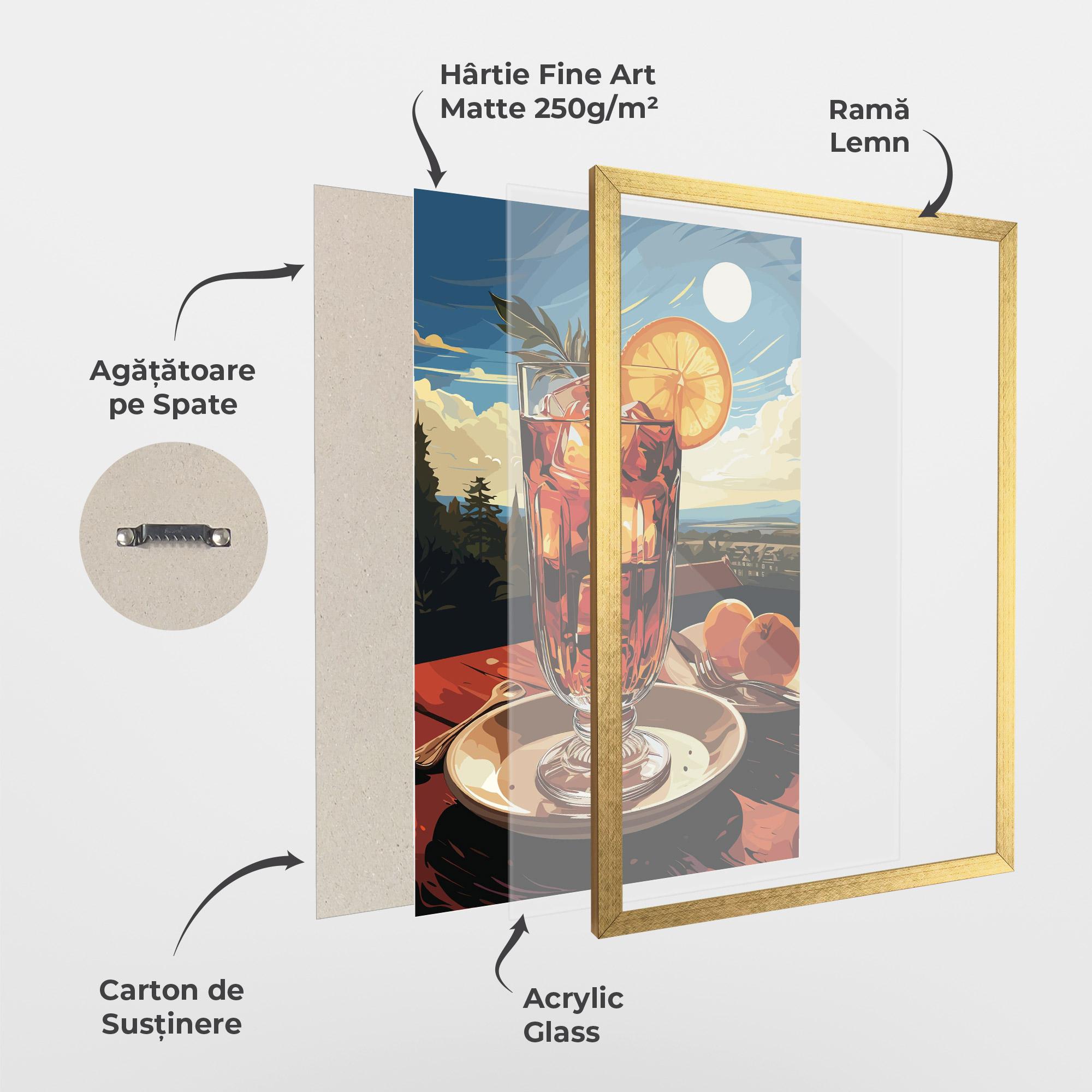 Poster Înrămat Cocktail Orange mockup 1