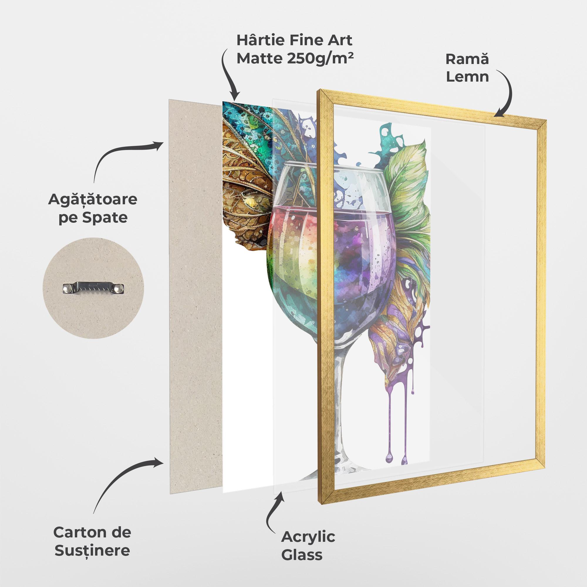 Poster Înrămat Colorful Drink mockup 1