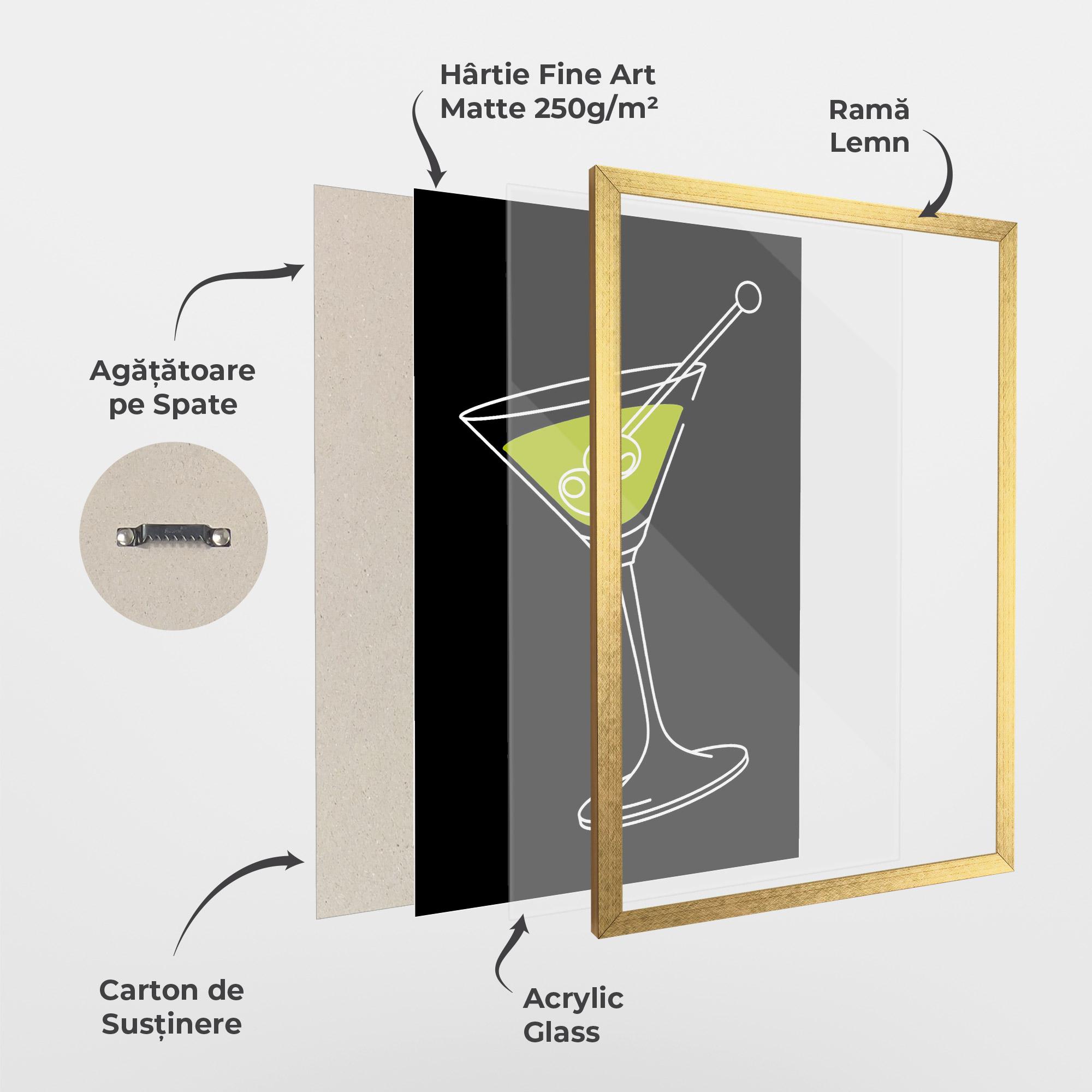 Poster Înrămat Glass mockup 1