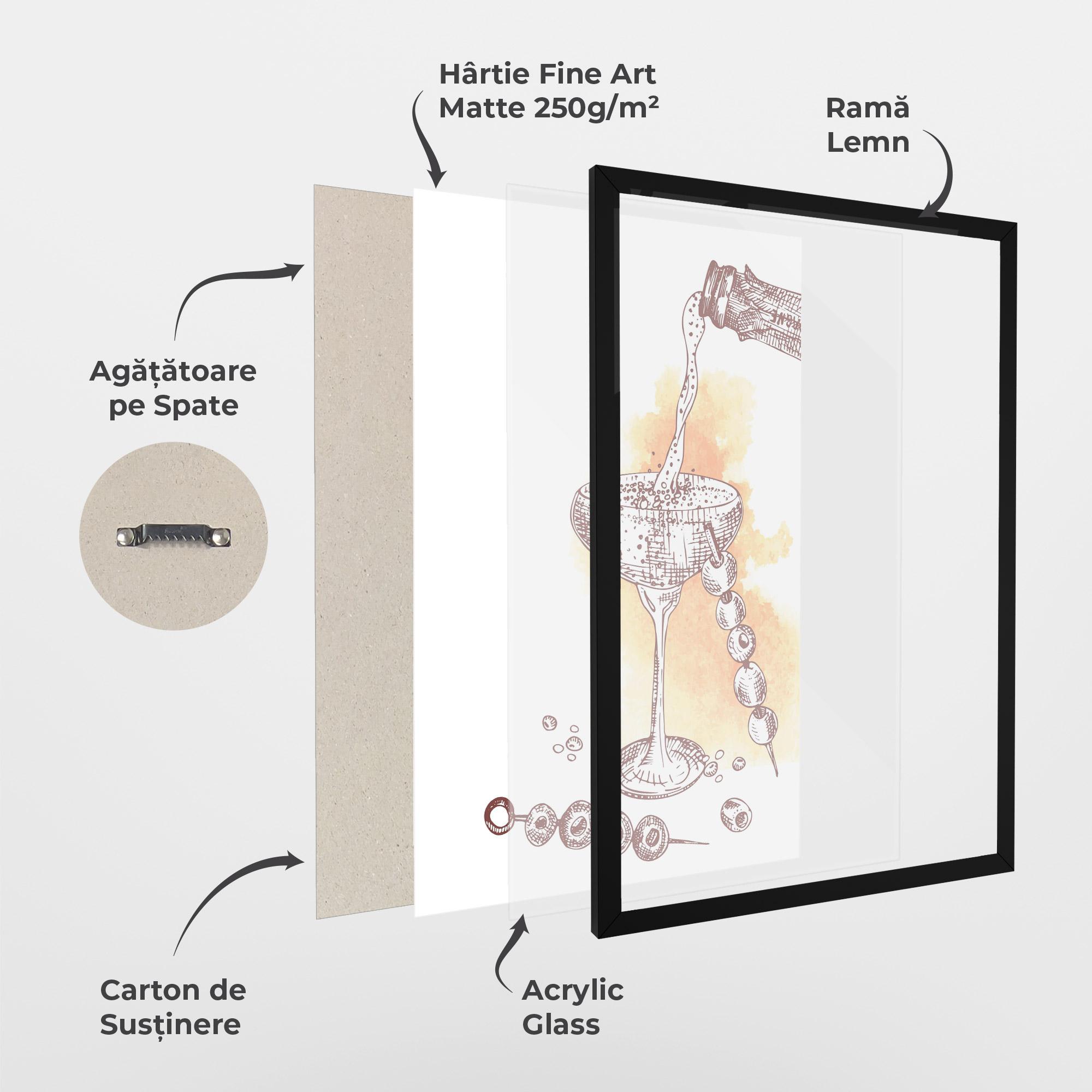 Poster Înrămat Cocktail mockup 1