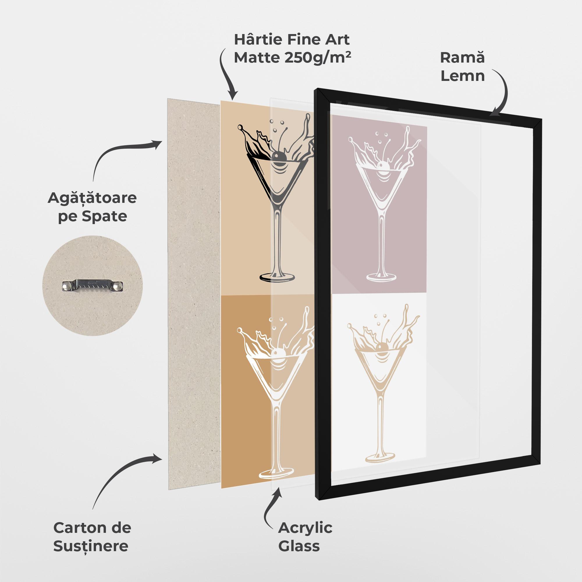 Poster Înrămat Drinks Mix mockup 1