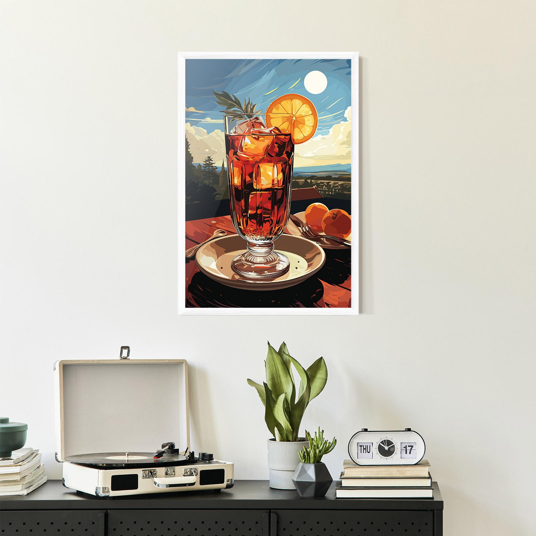 Poster Înrămat Cocktail Orange mockup 2