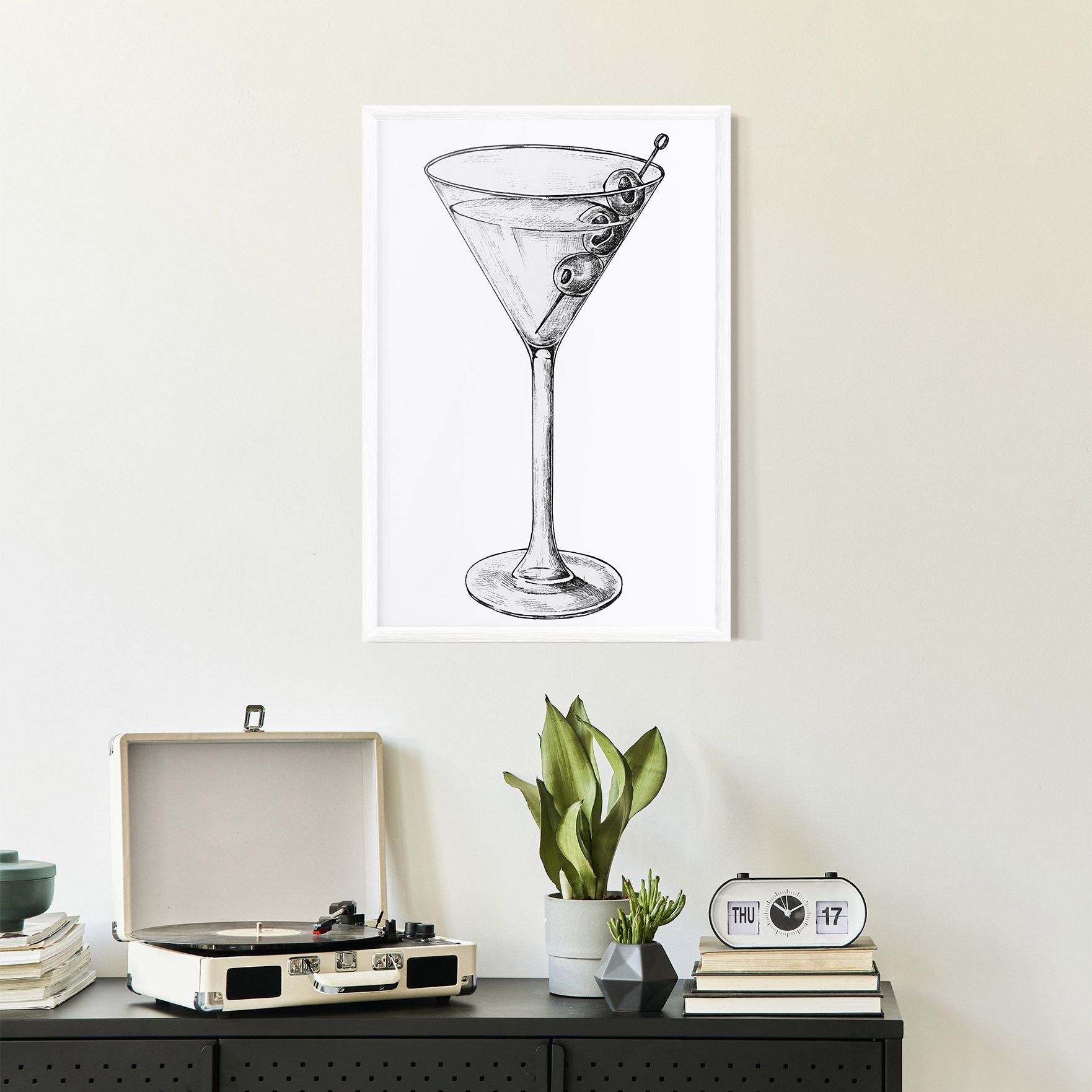 Hand Drawn Glass mockup 2
