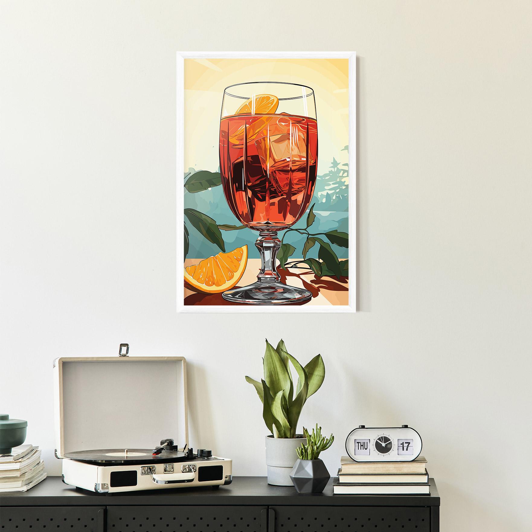 Poster Înrămat Sunrise Cocktail mockup 2