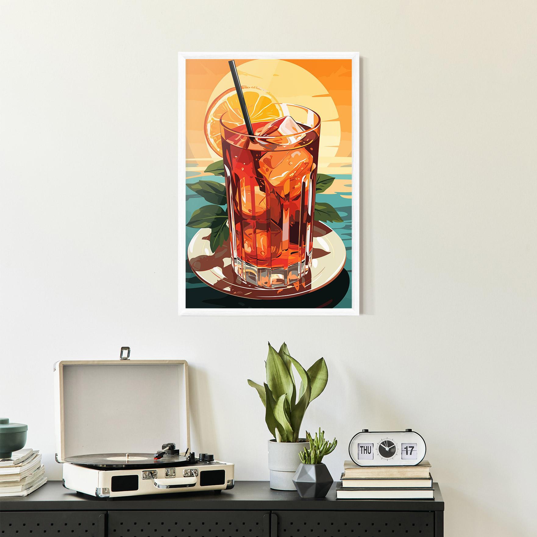 Poster Înrămat Sunset Cocktail mockup 2