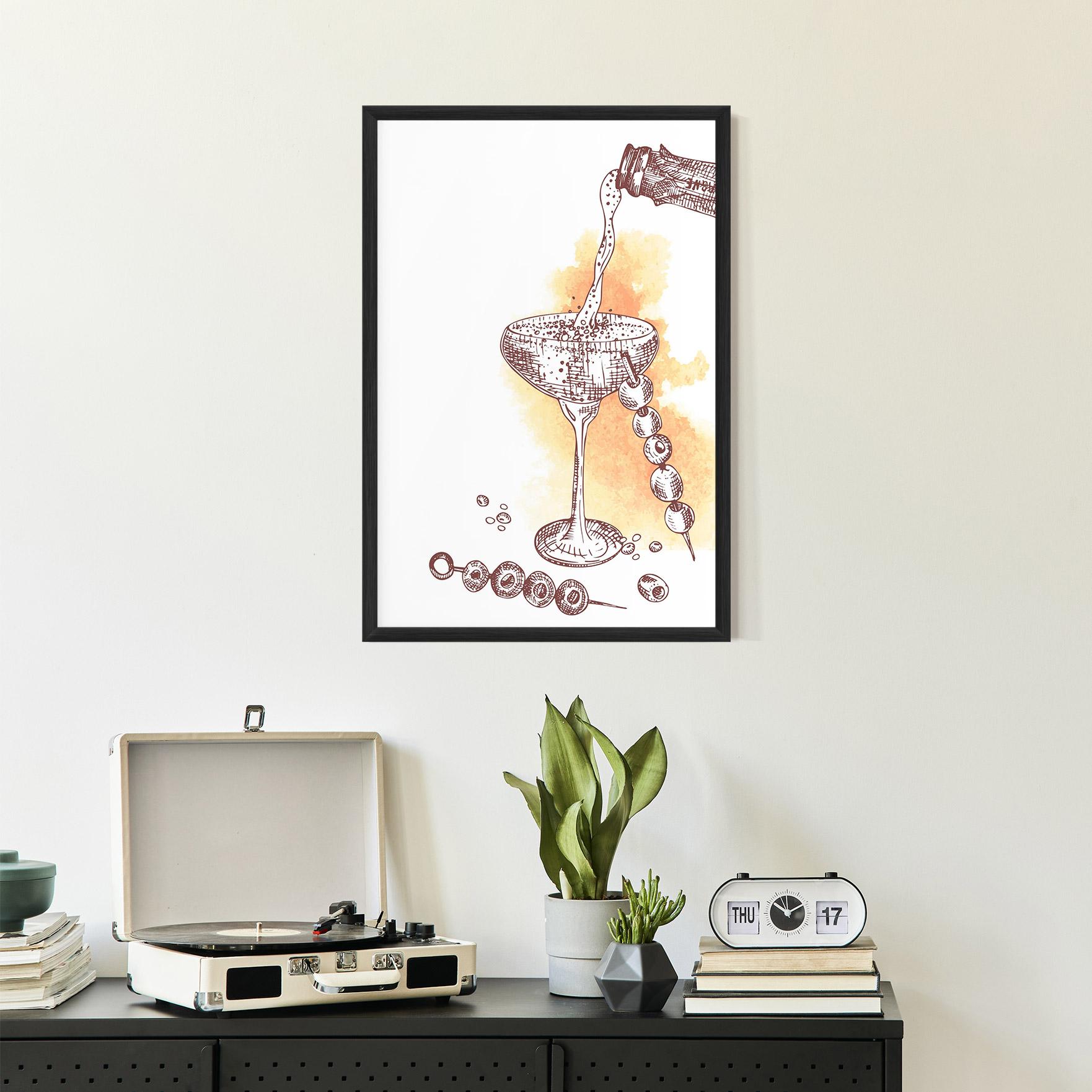 Poster Înrămat Cocktail mockup 2