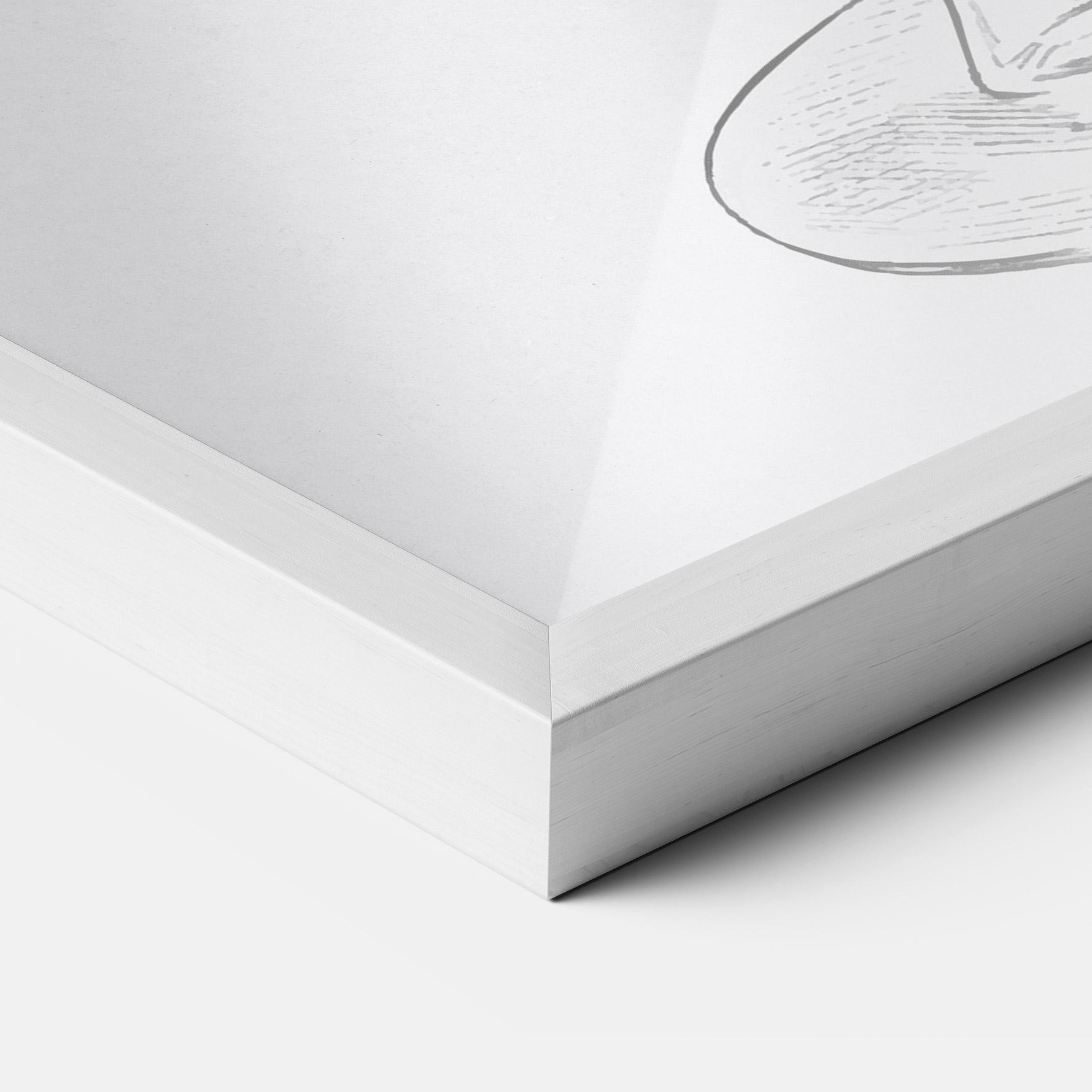 Poster Înrămat Hand Drawn Glass mockup 3