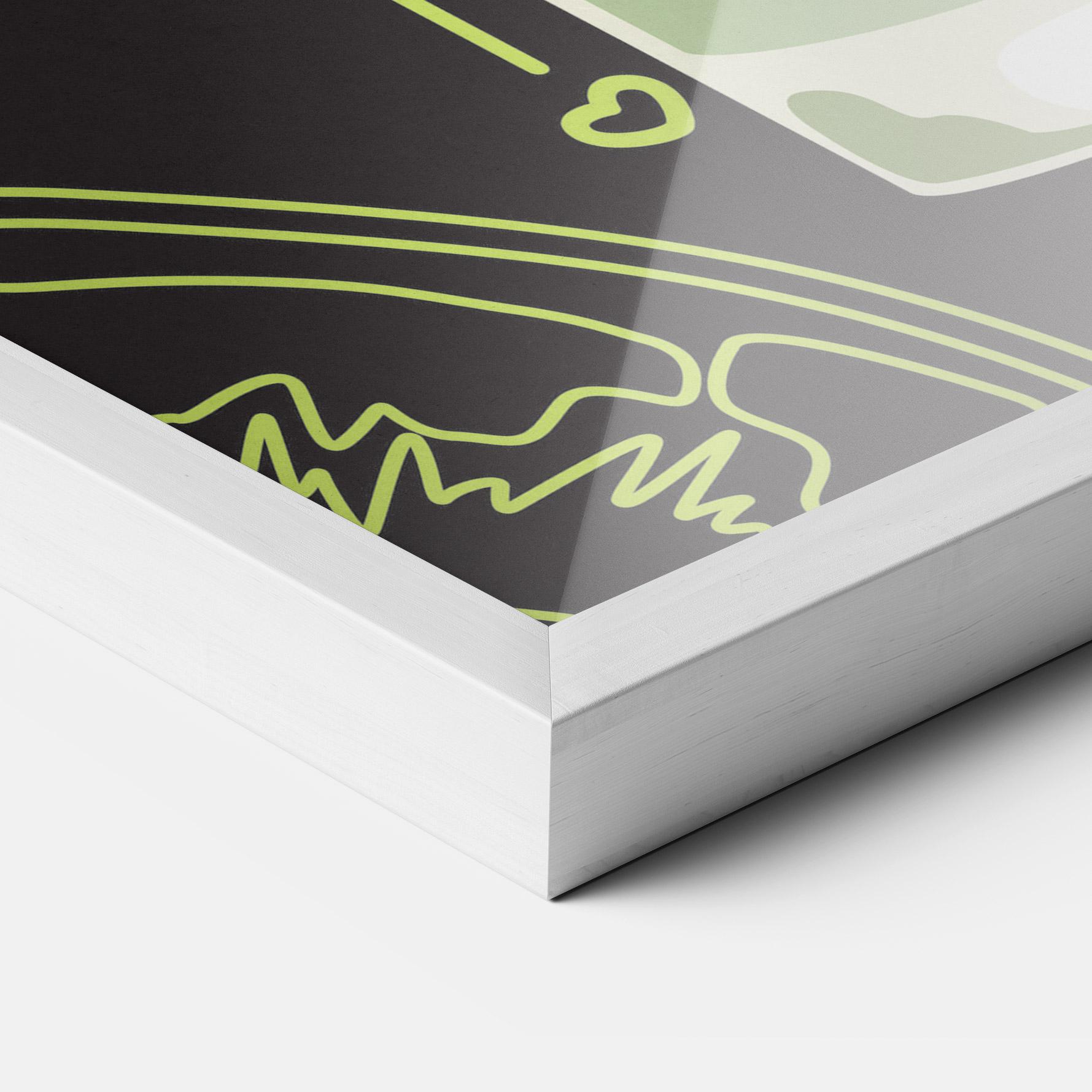 Poster Înrămat Kiwi Drink mockup 3