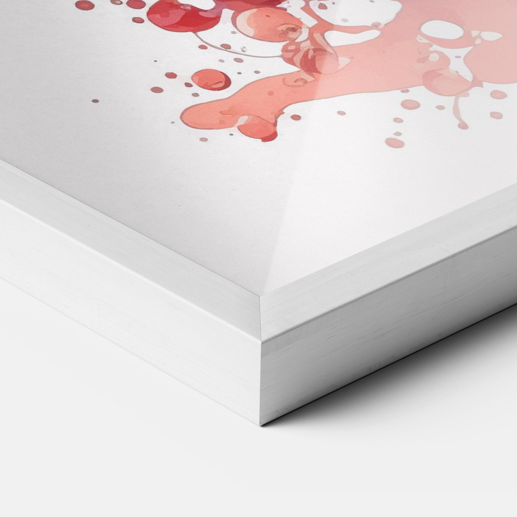 Poster Înrămat Watercolor Drink mockup 3