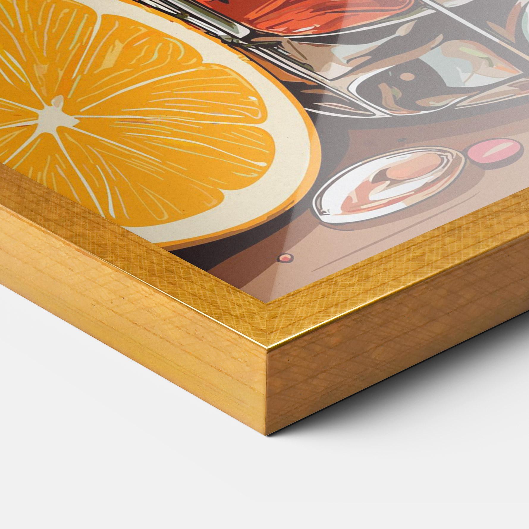 Poster Înrămat Brown Cocktail mockup 3