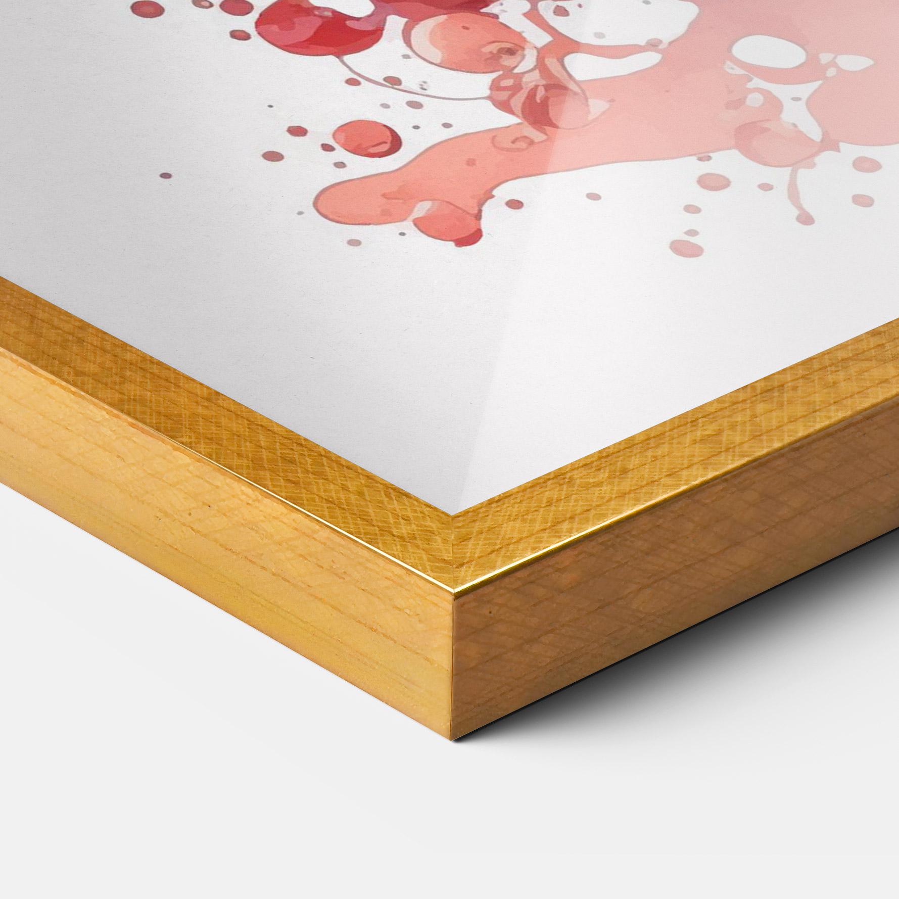 Poster Înrămat Watercolor Drink mockup 3