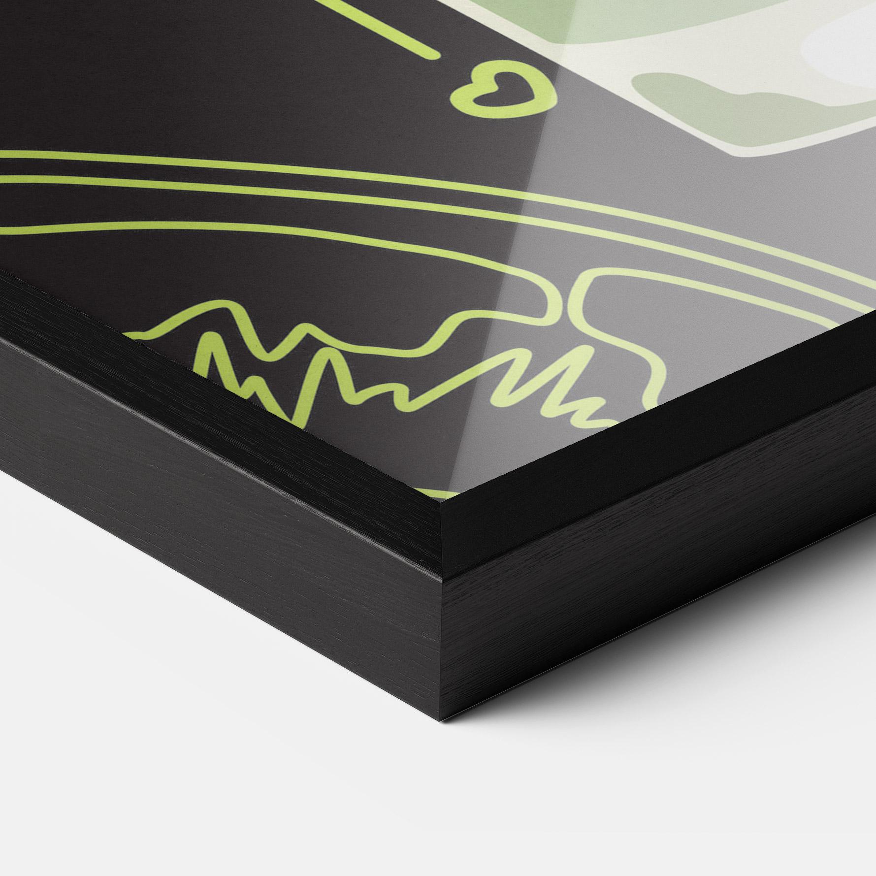 Poster Înrămat Kiwi Drink mockup 3