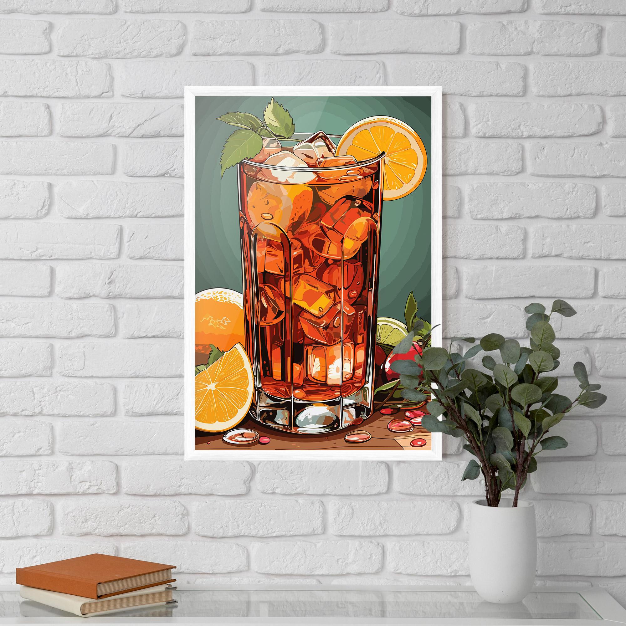 Poster Înrămat Brown Cocktail mockup 5
