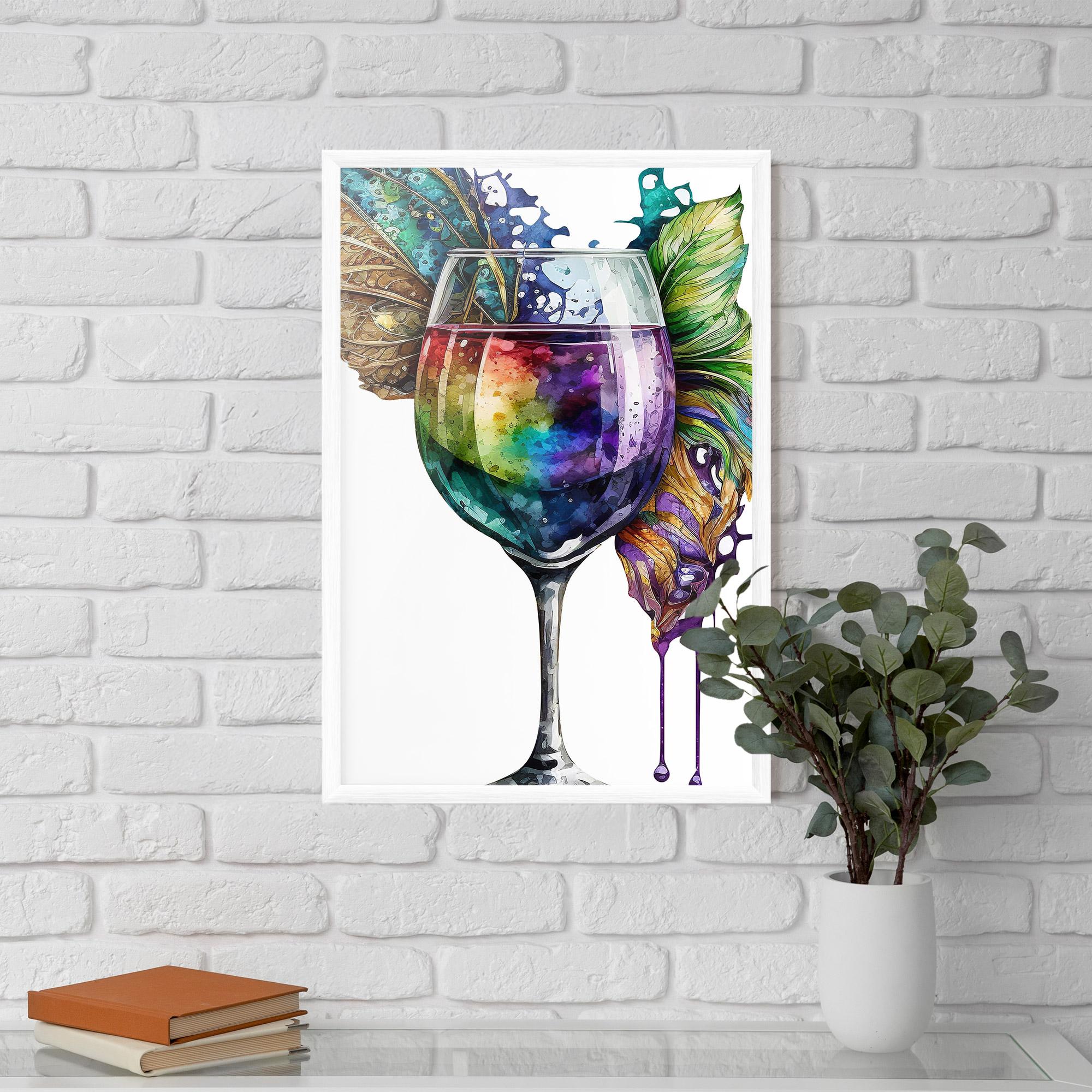 Poster Înrămat Colorful Drink mockup 5