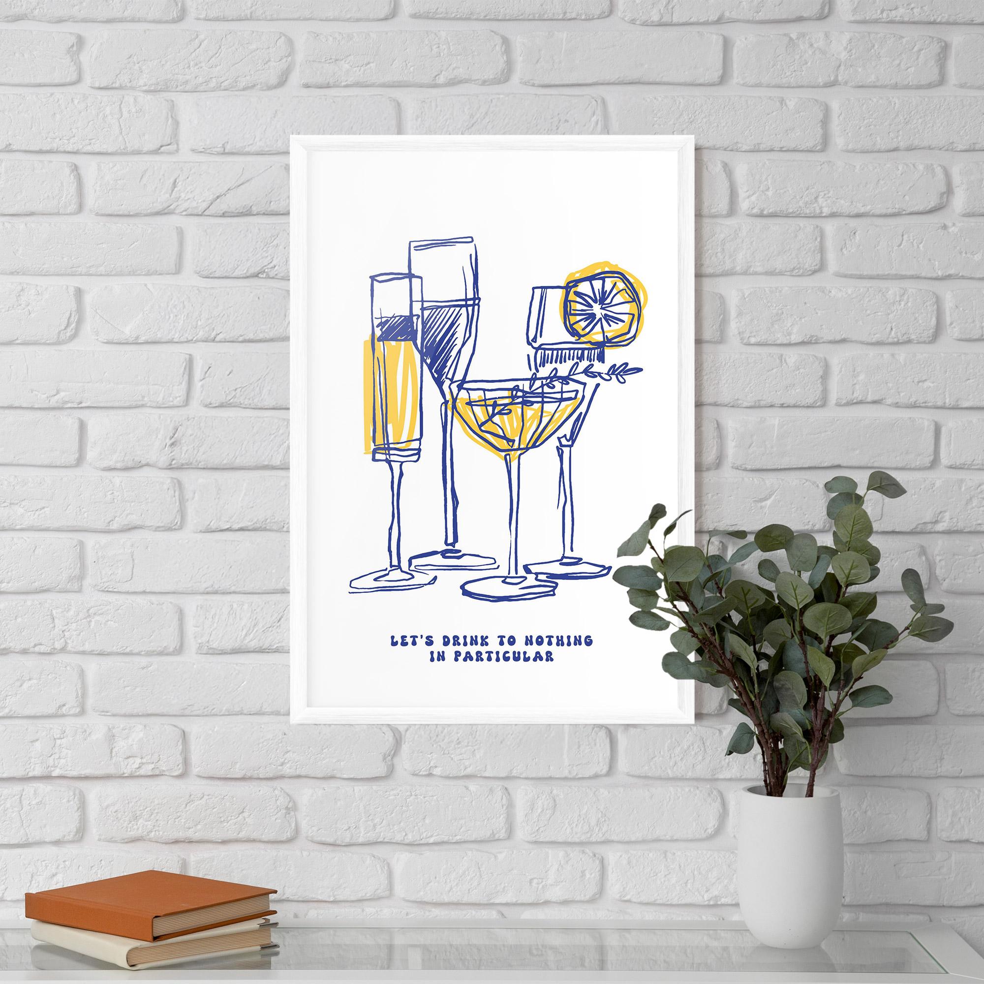 Poster Înrămat Lets Drink mockup 5