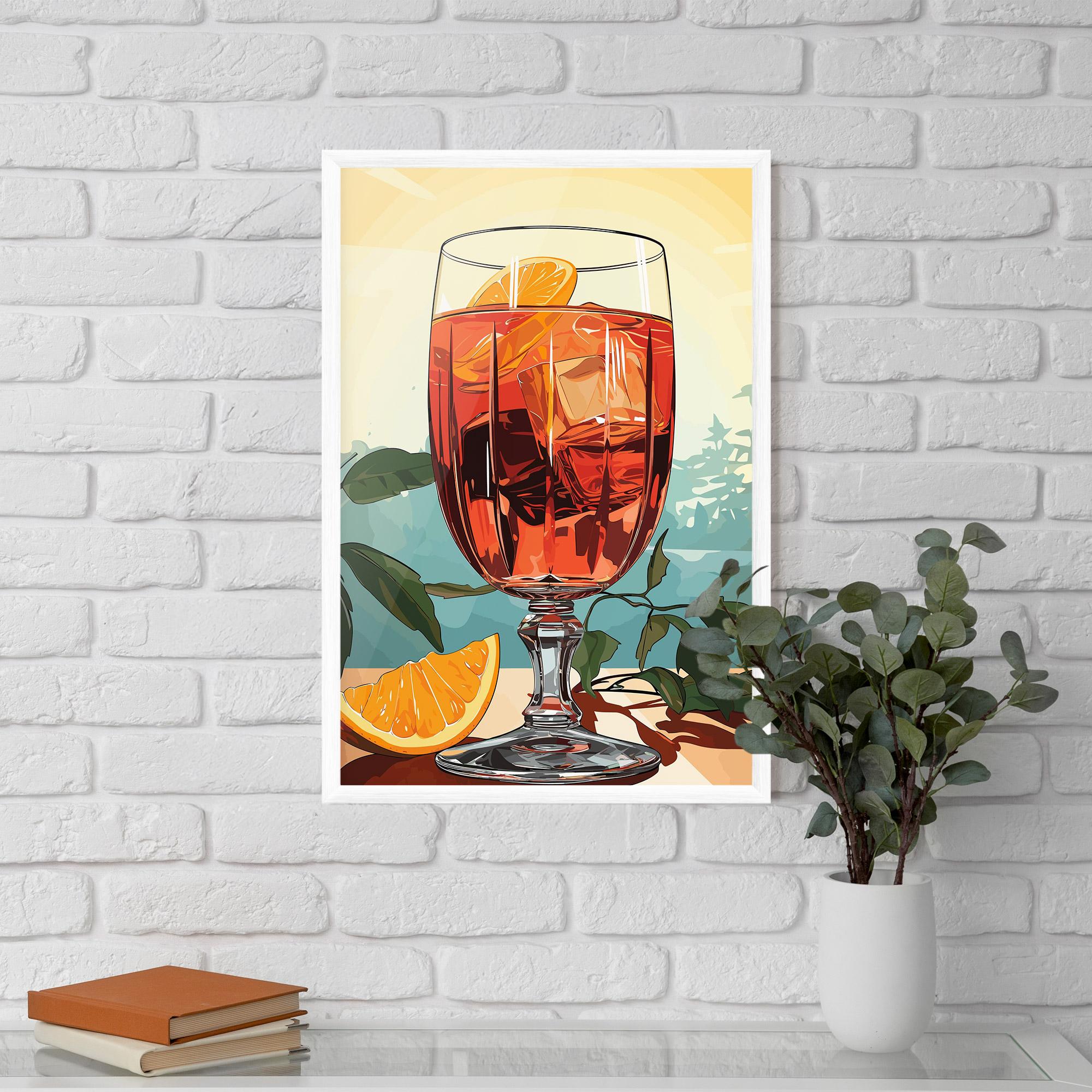 Poster Înrămat Sunrise Cocktail mockup 5