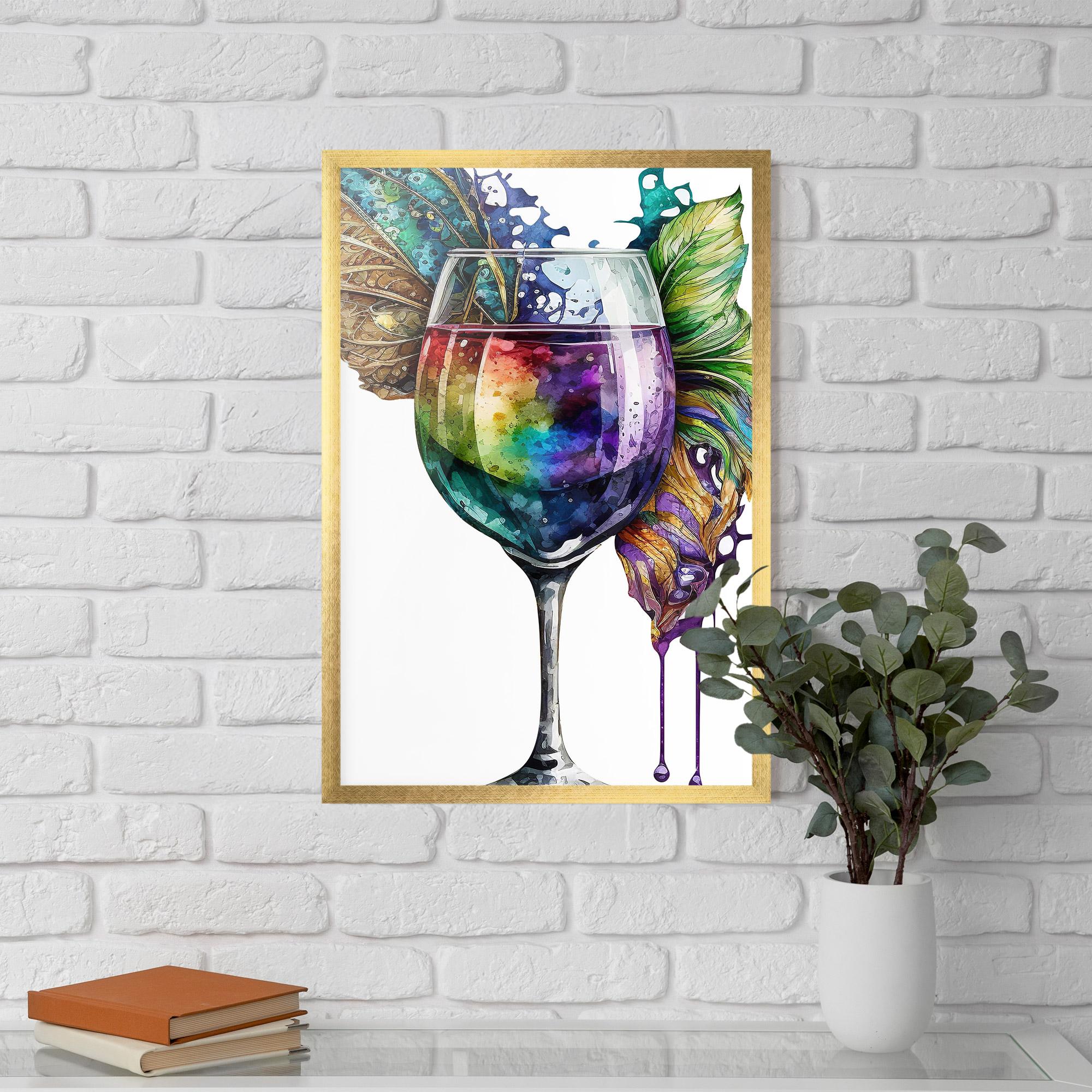 Poster Înrămat Colorful Drink mockup 5