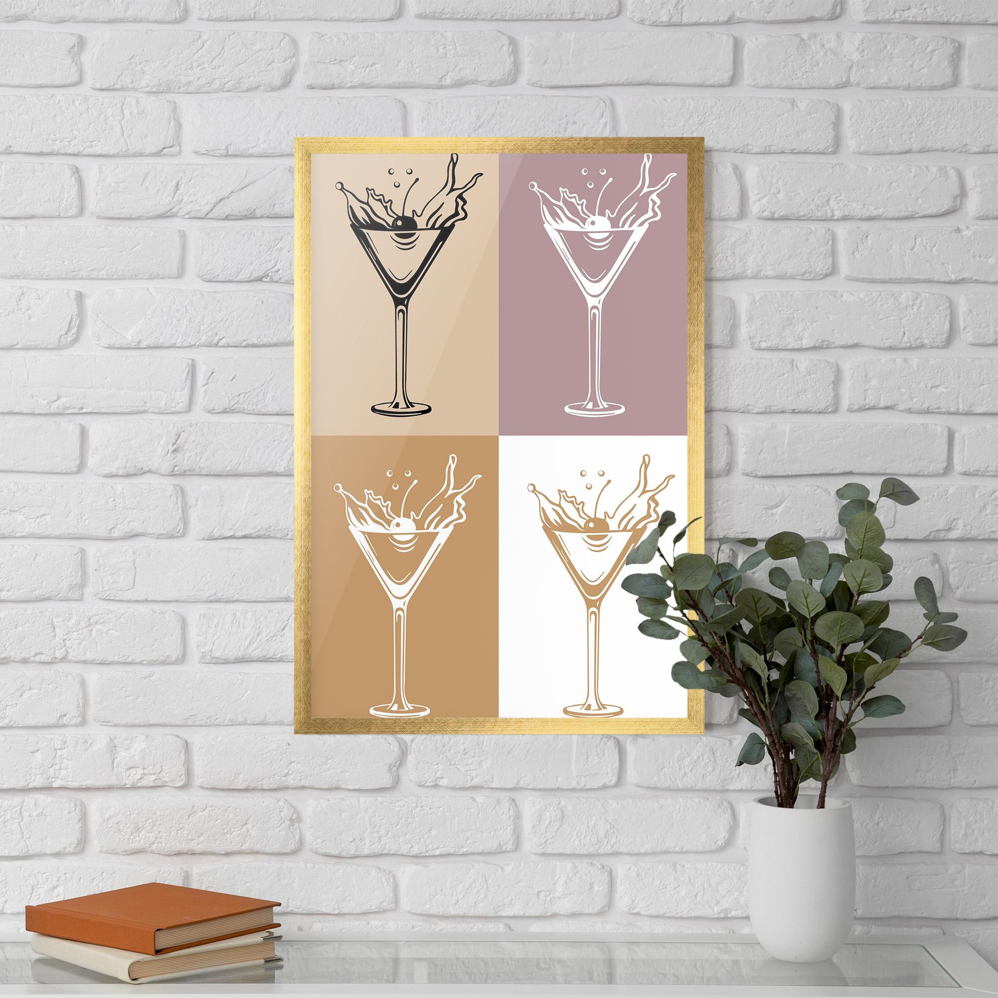 Poster Înrămat Drinks Mix mockup 5