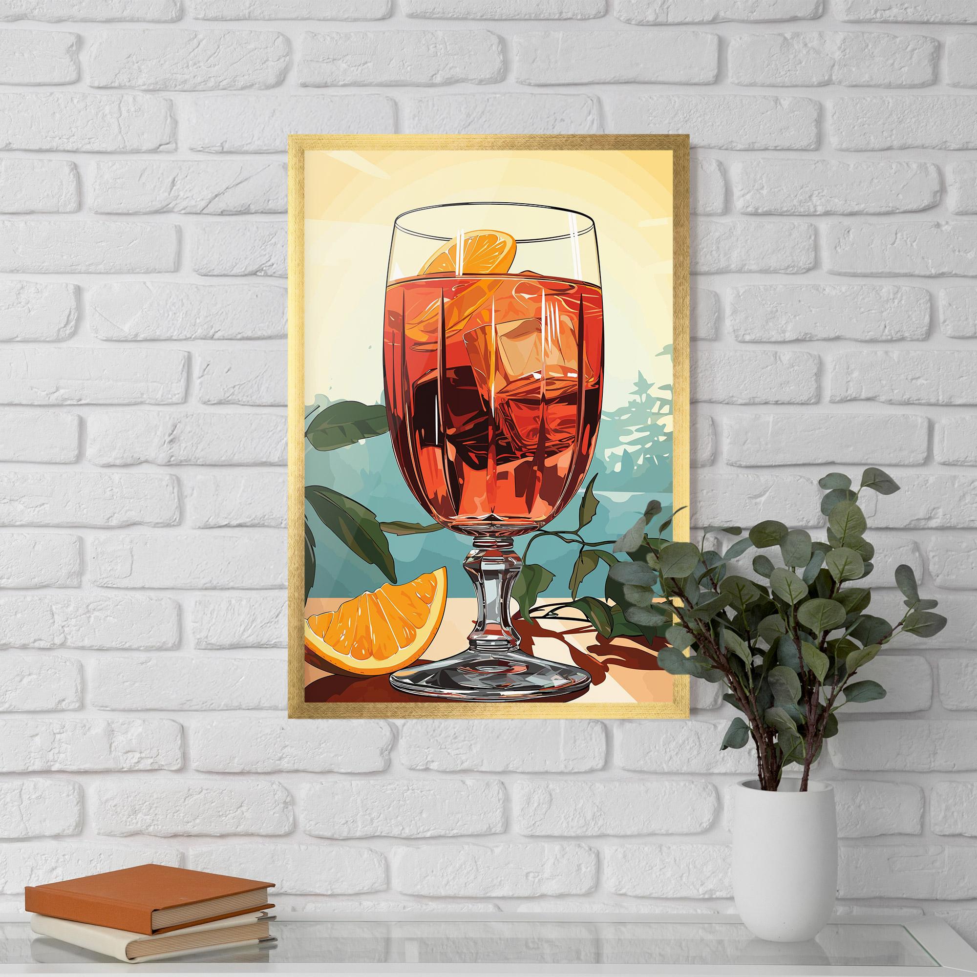 Poster Înrămat Sunrise Cocktail mockup 5