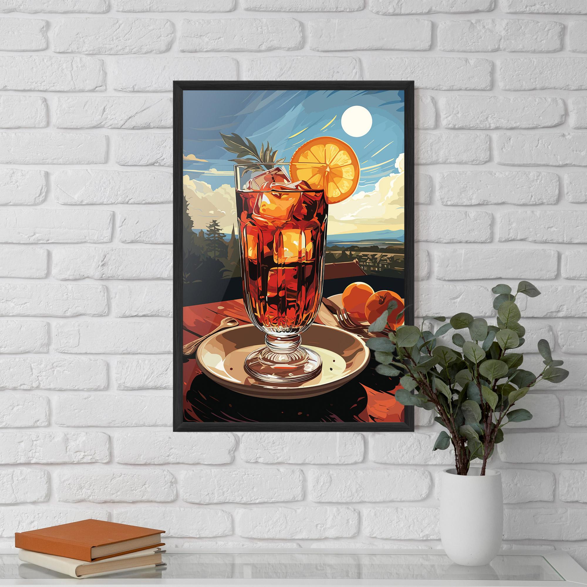 Poster Înrămat Cocktail Orange mockup 5