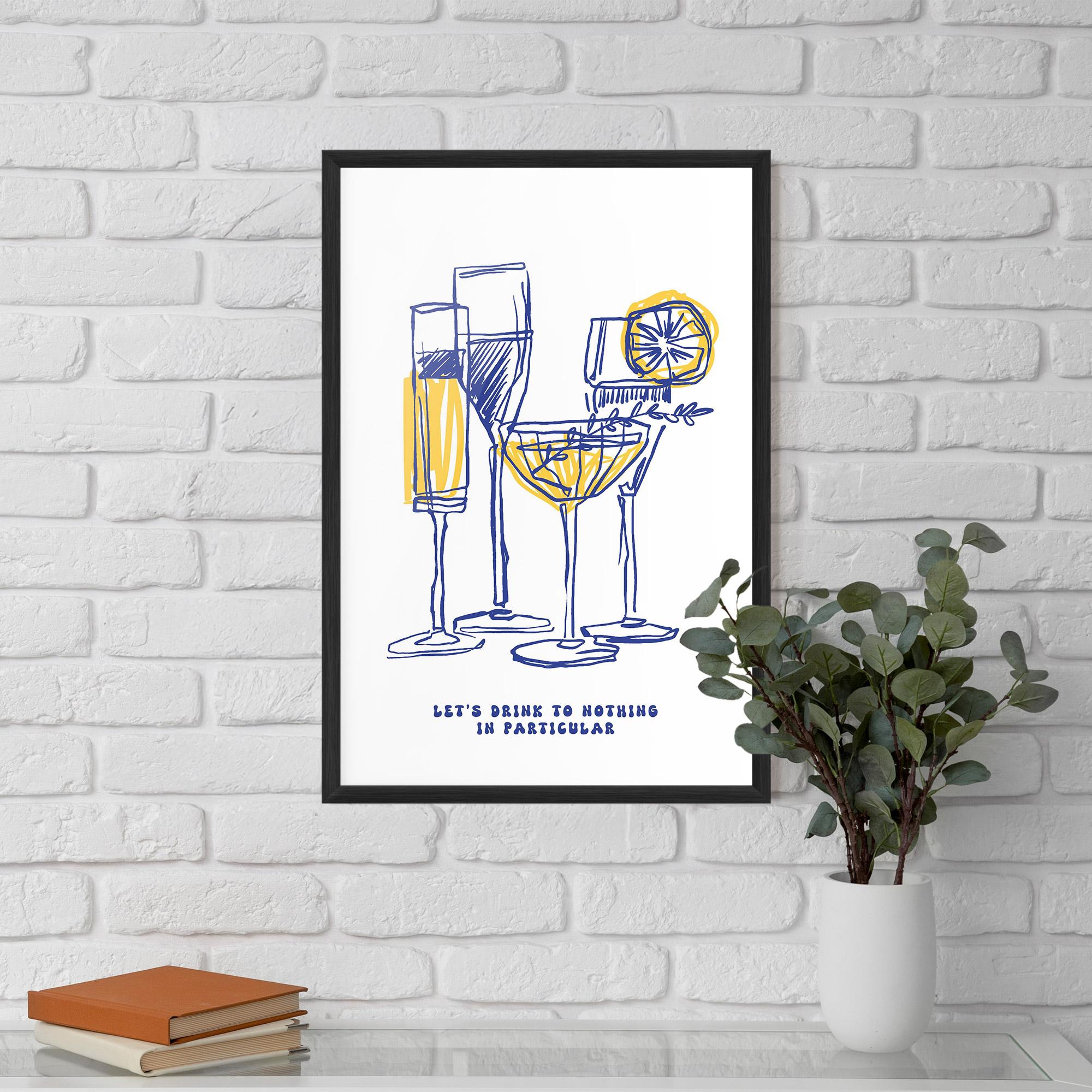 Poster Înrămat Lets Drink mockup 5