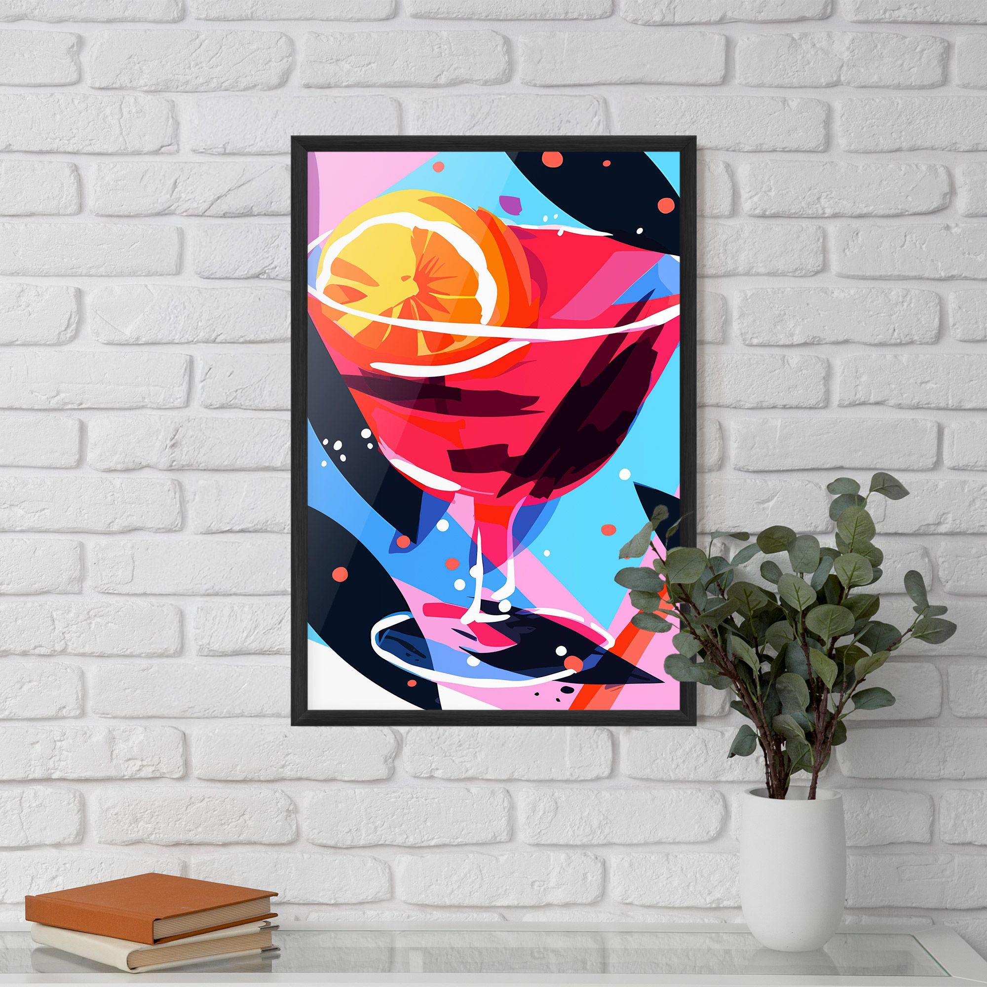 Red Cocktail Art mockup 5