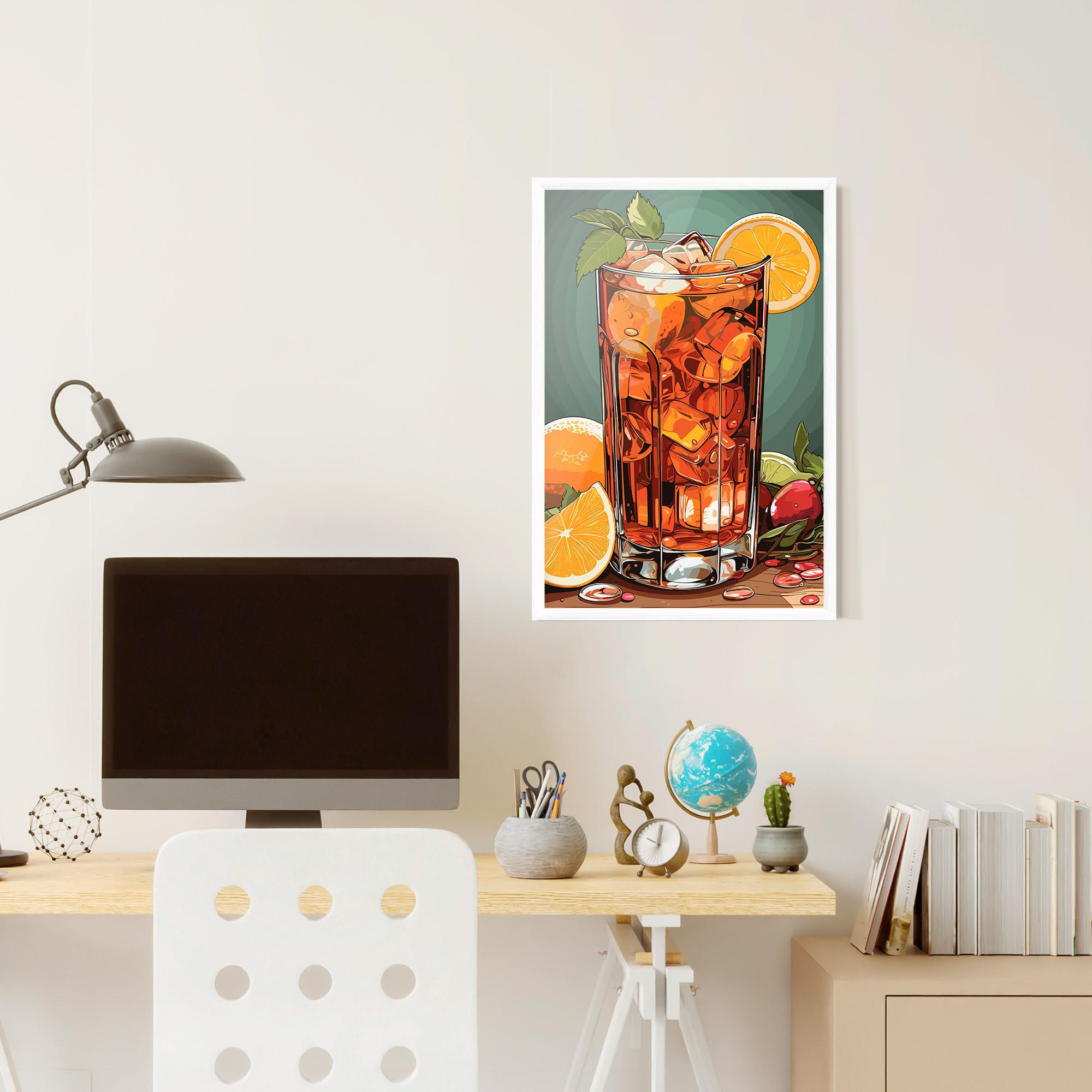 Poster Înrămat Brown Cocktail mockup 6