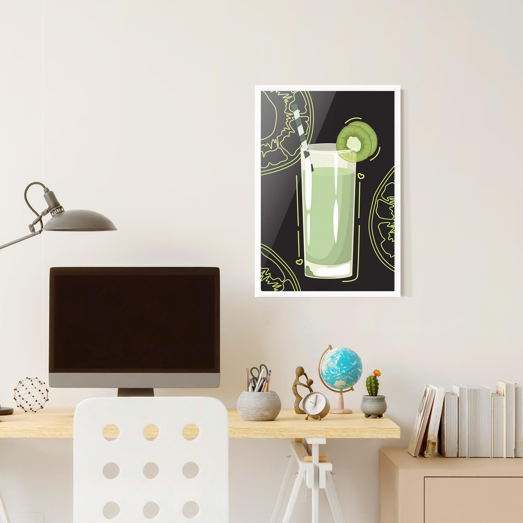 Poster Înrămat Kiwi Drink mockup 6