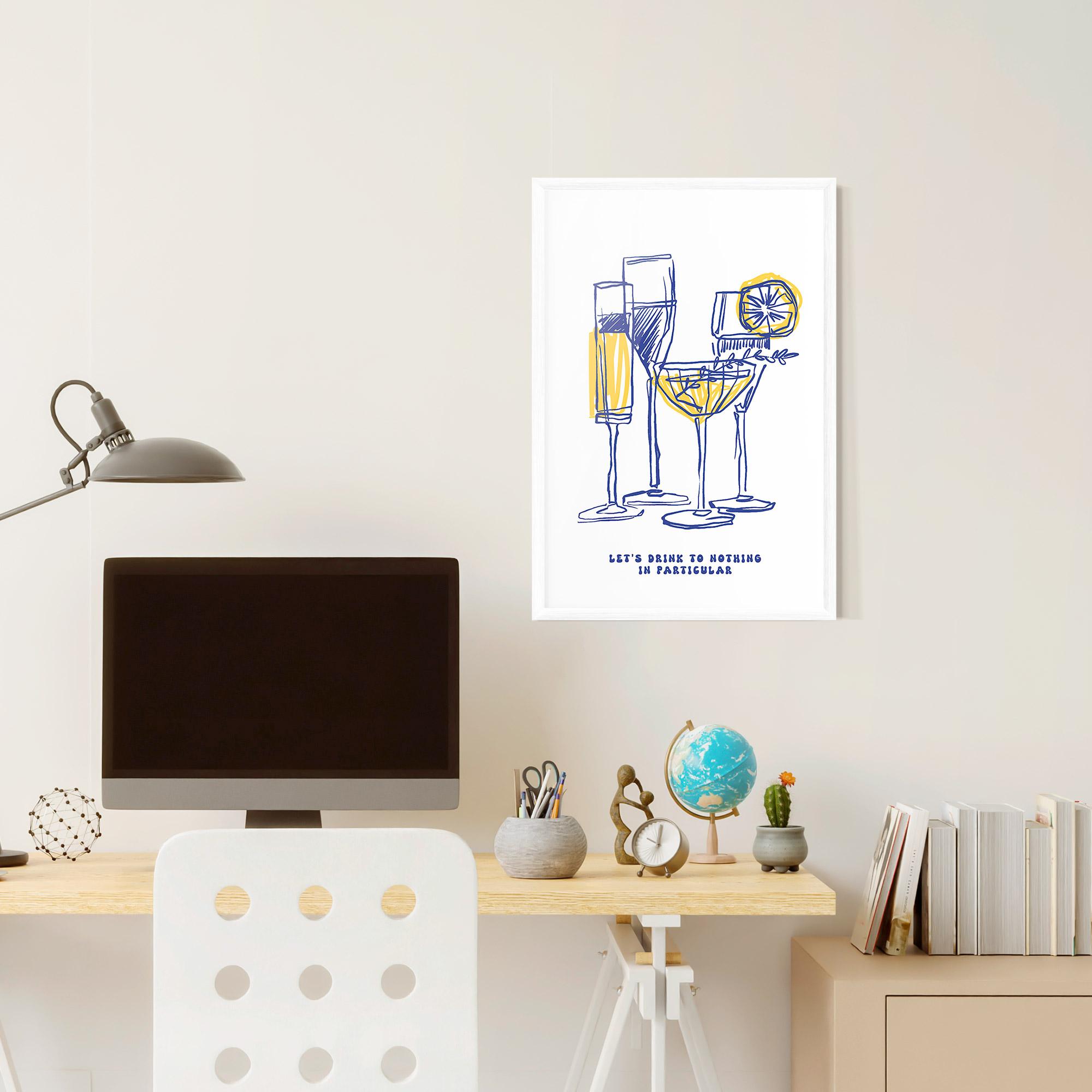 Poster Înrămat Lets Drink mockup 6