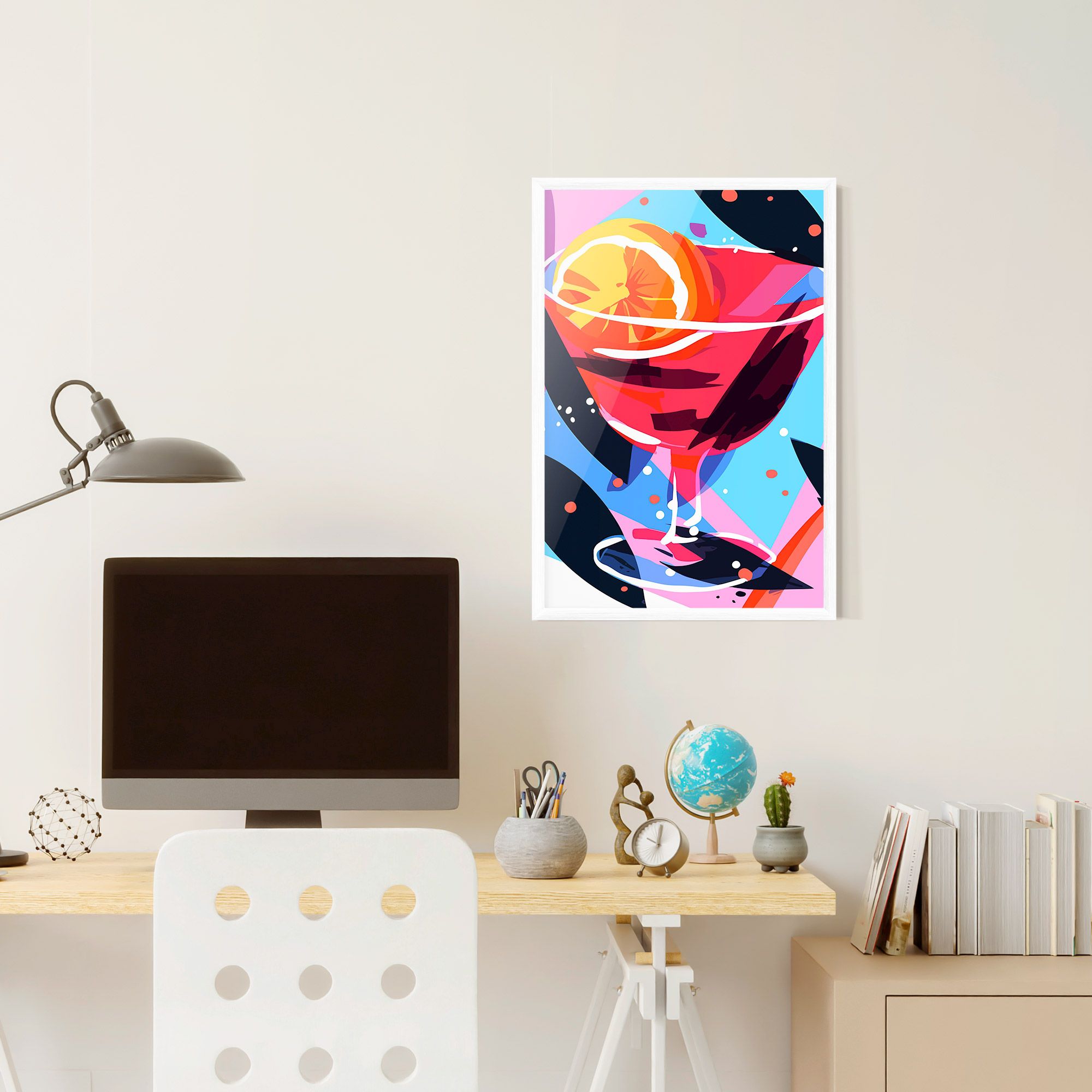 Red Cocktail Art mockup 6