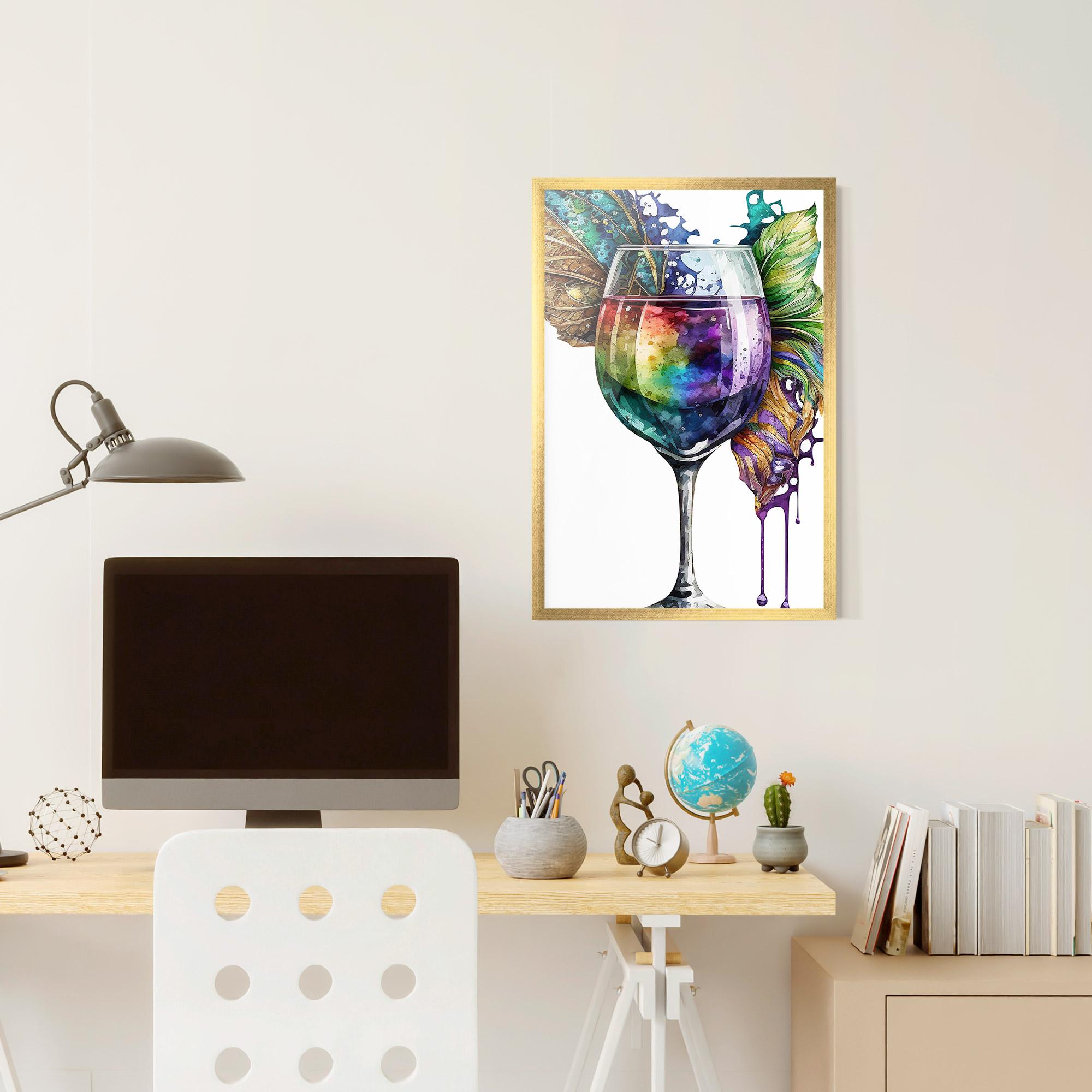 Poster Înrămat Colorful Drink mockup 6