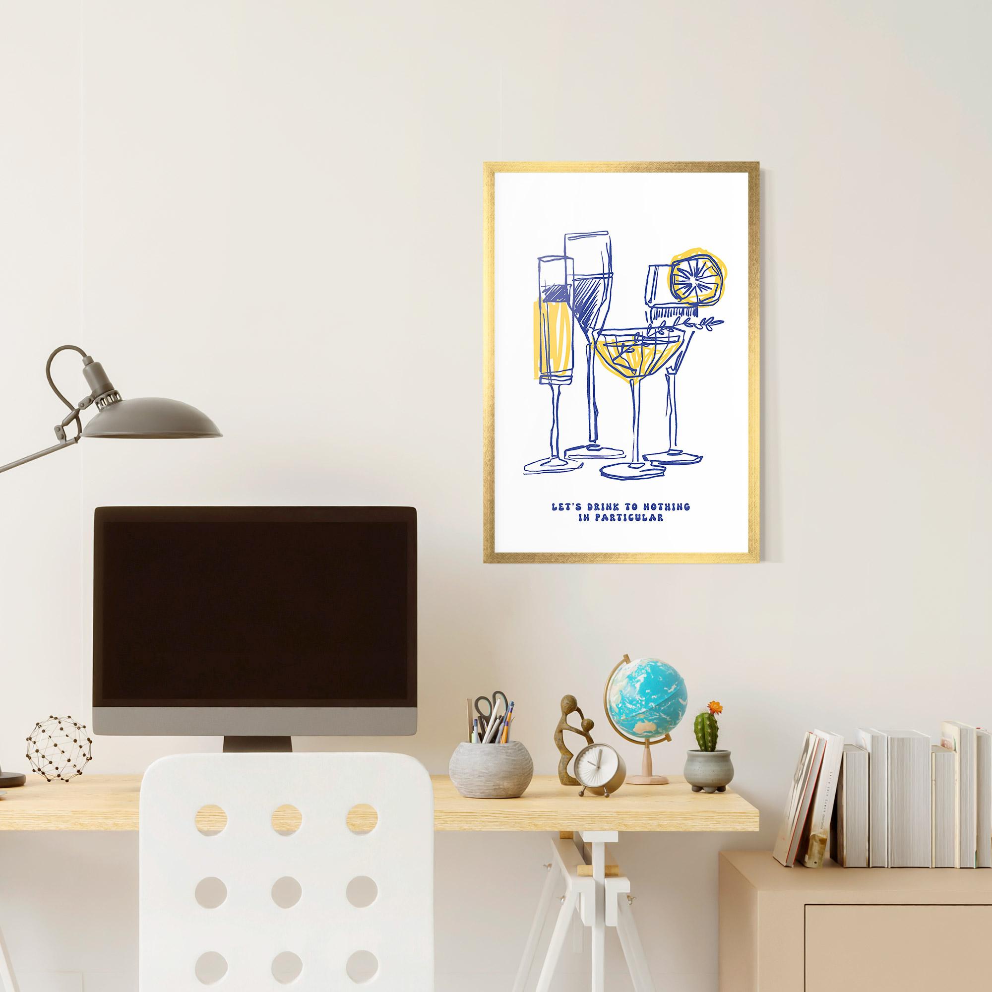 Poster Înrămat Lets Drink mockup 6