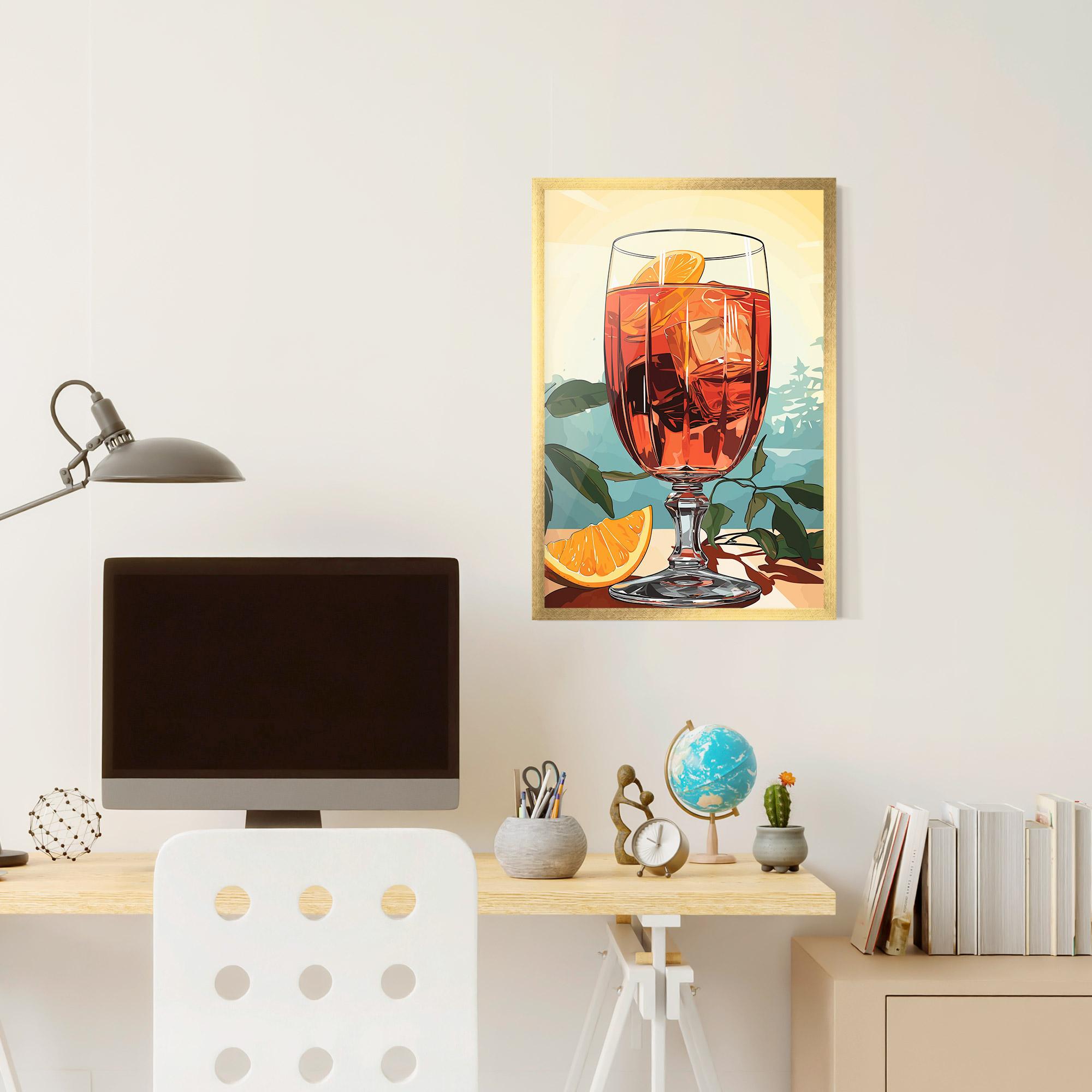 Poster Înrămat Sunrise Cocktail mockup 6