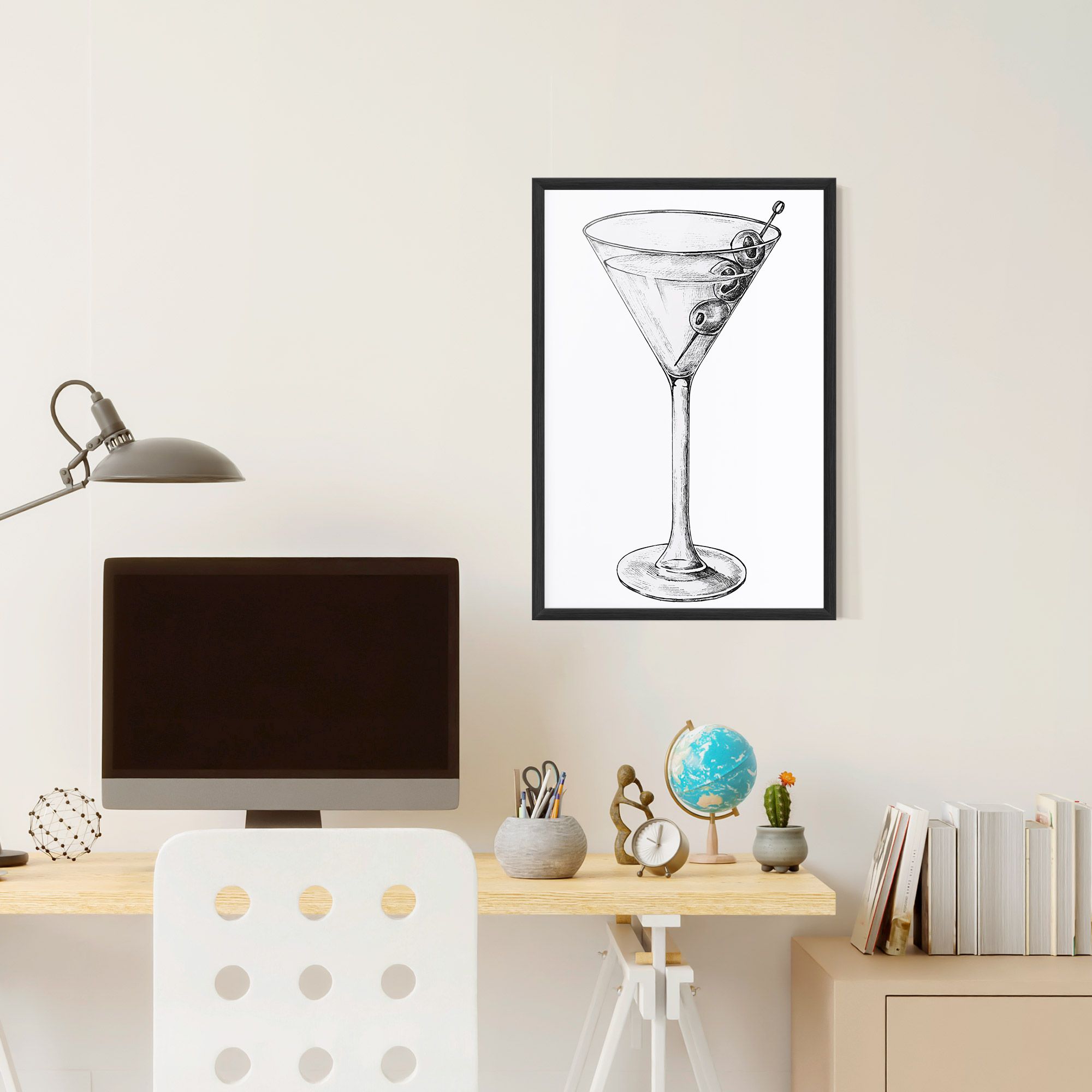 Hand Drawn Glass mockup 6