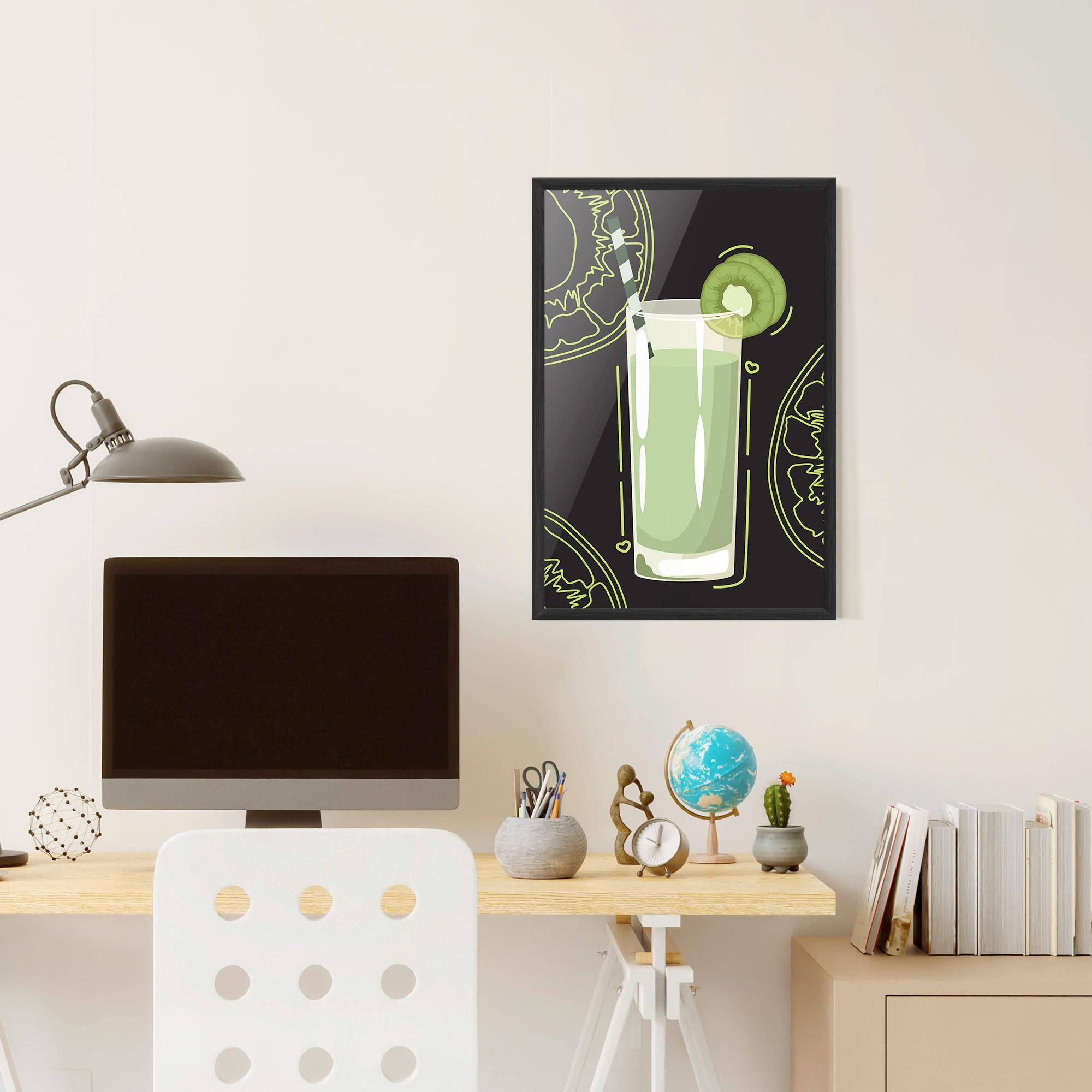 Poster Înrămat Kiwi Drink mockup 6