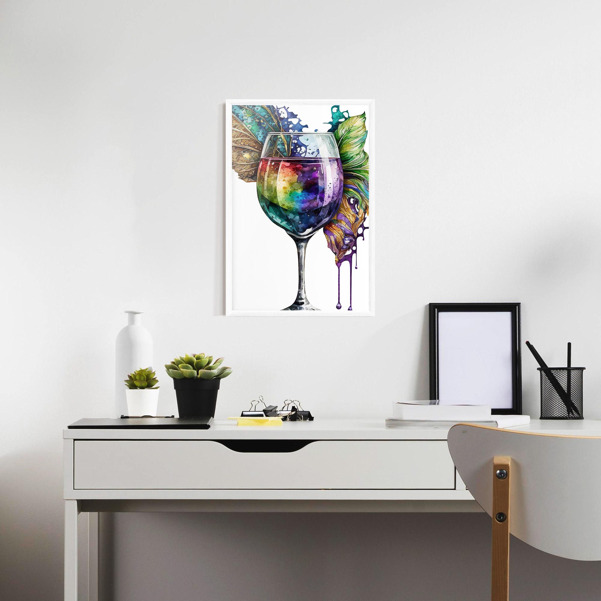 Poster Înrămat Colorful Drink mockup 7