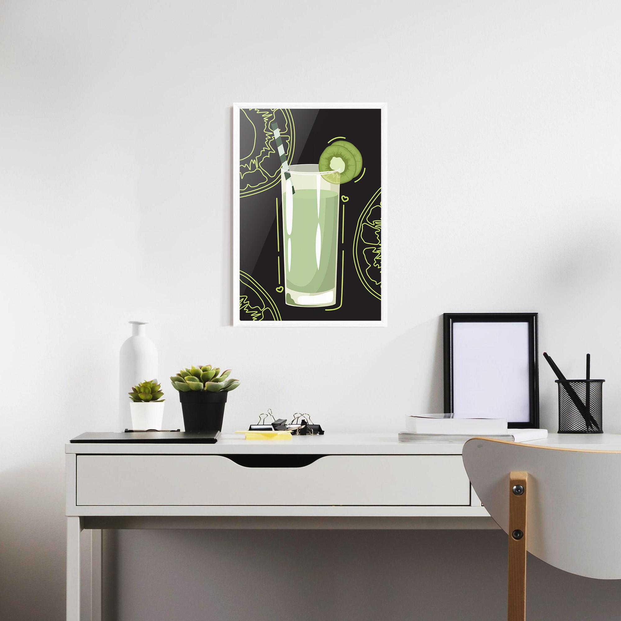 Poster Înrămat Kiwi Drink mockup 7