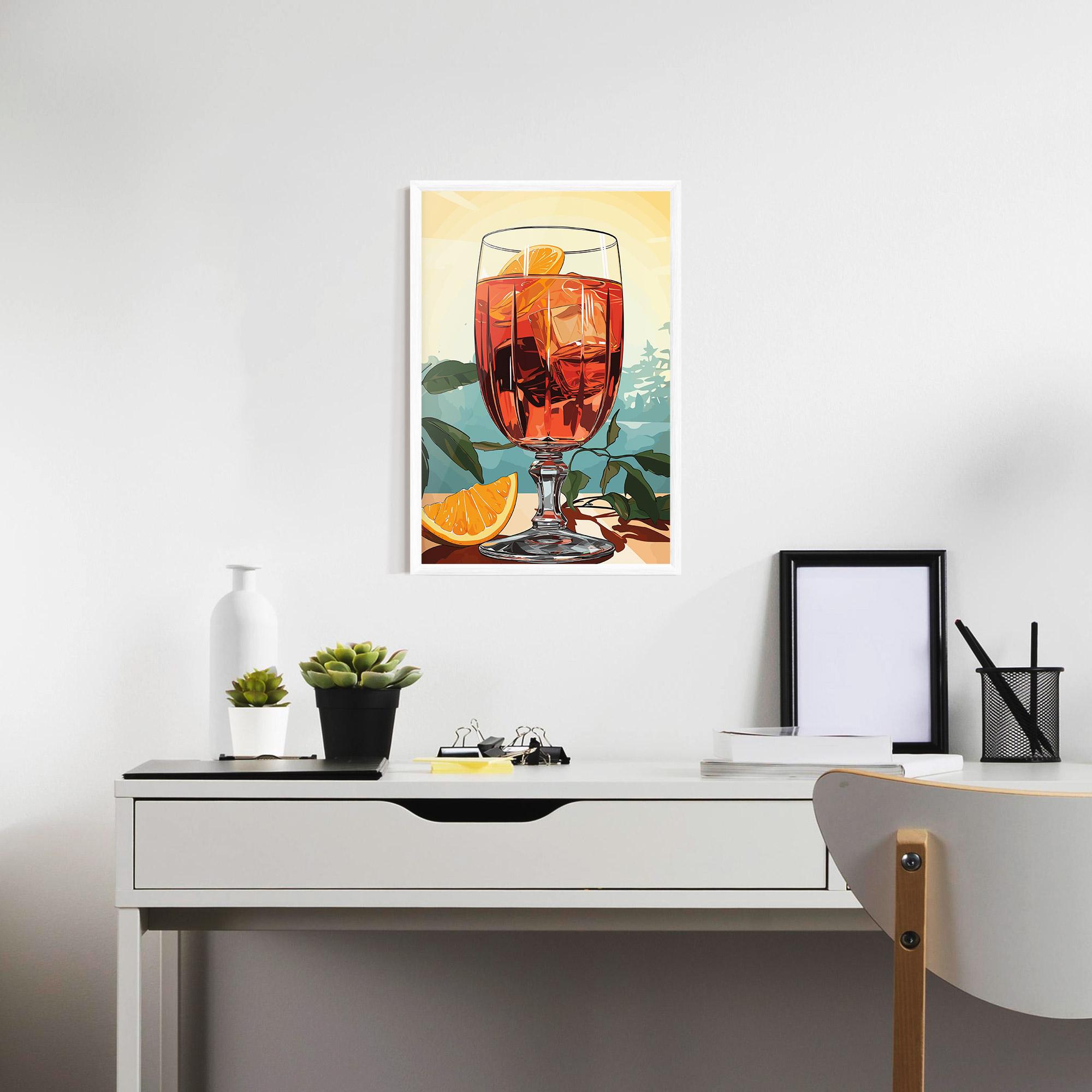 Poster Înrămat Sunrise Cocktail mockup 7